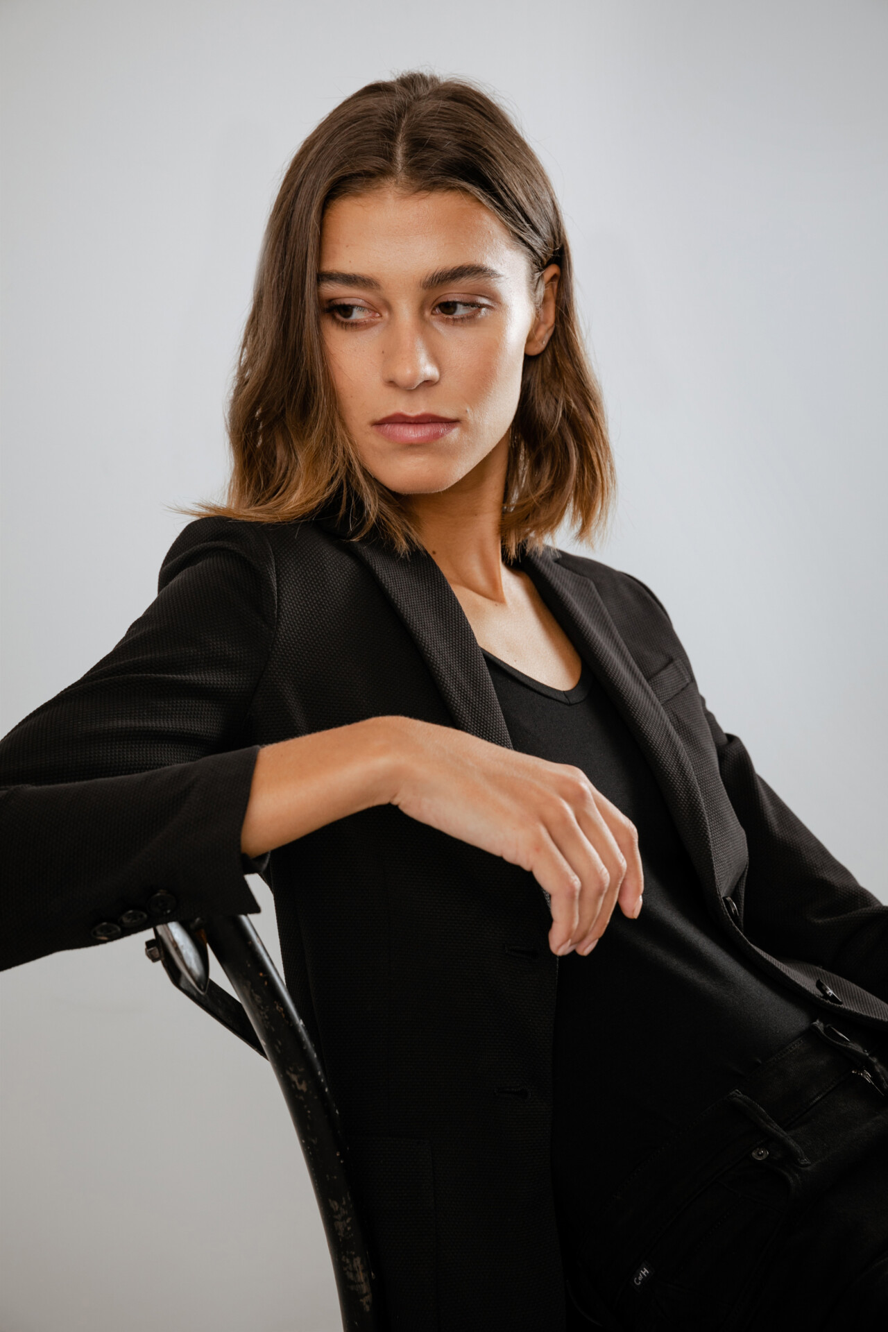 Detailansicht von Blazer aus Baumwolle von CIRCOLO