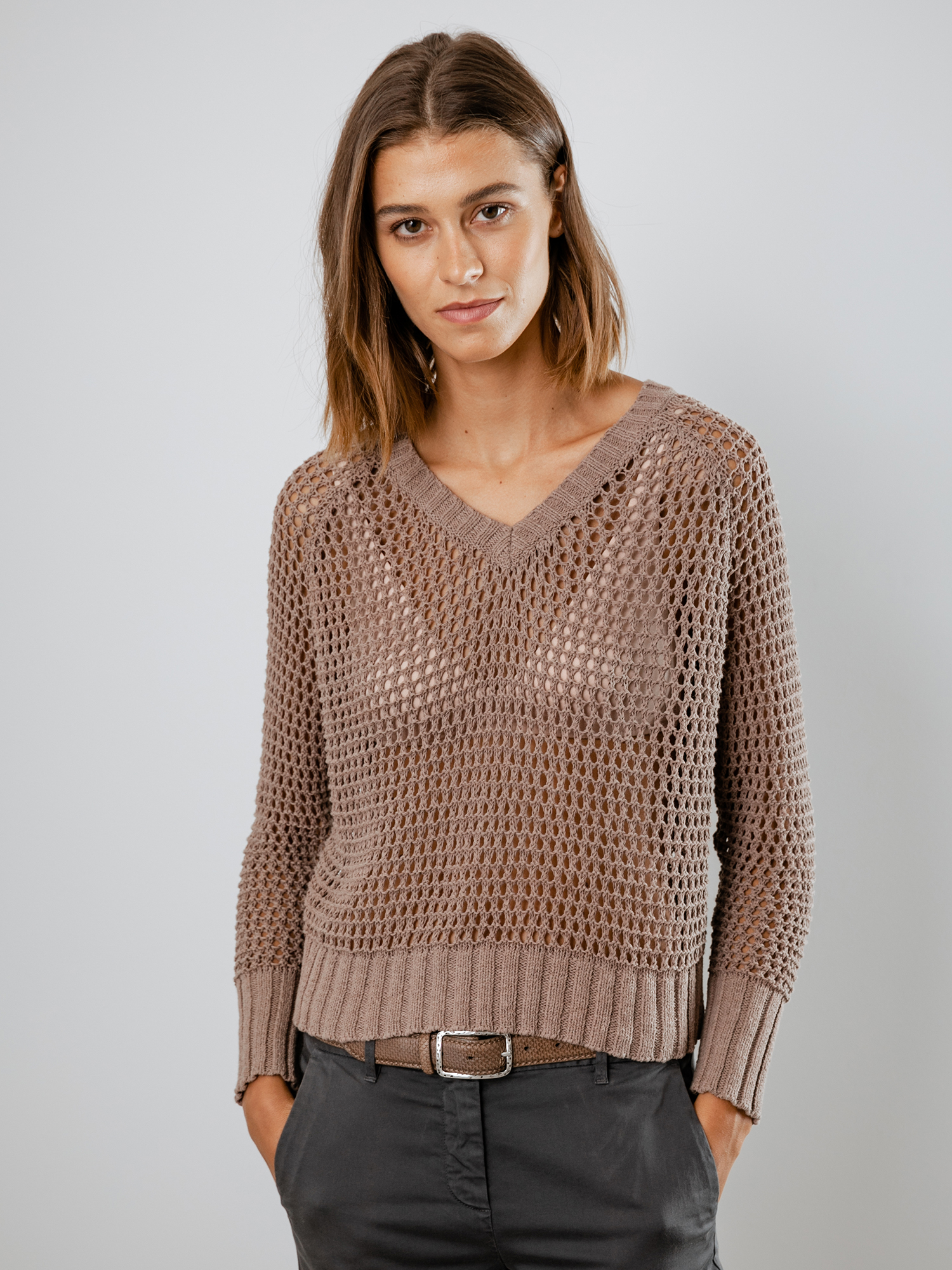 Detailansicht von Pullover mit Lochstrick von DANIELS