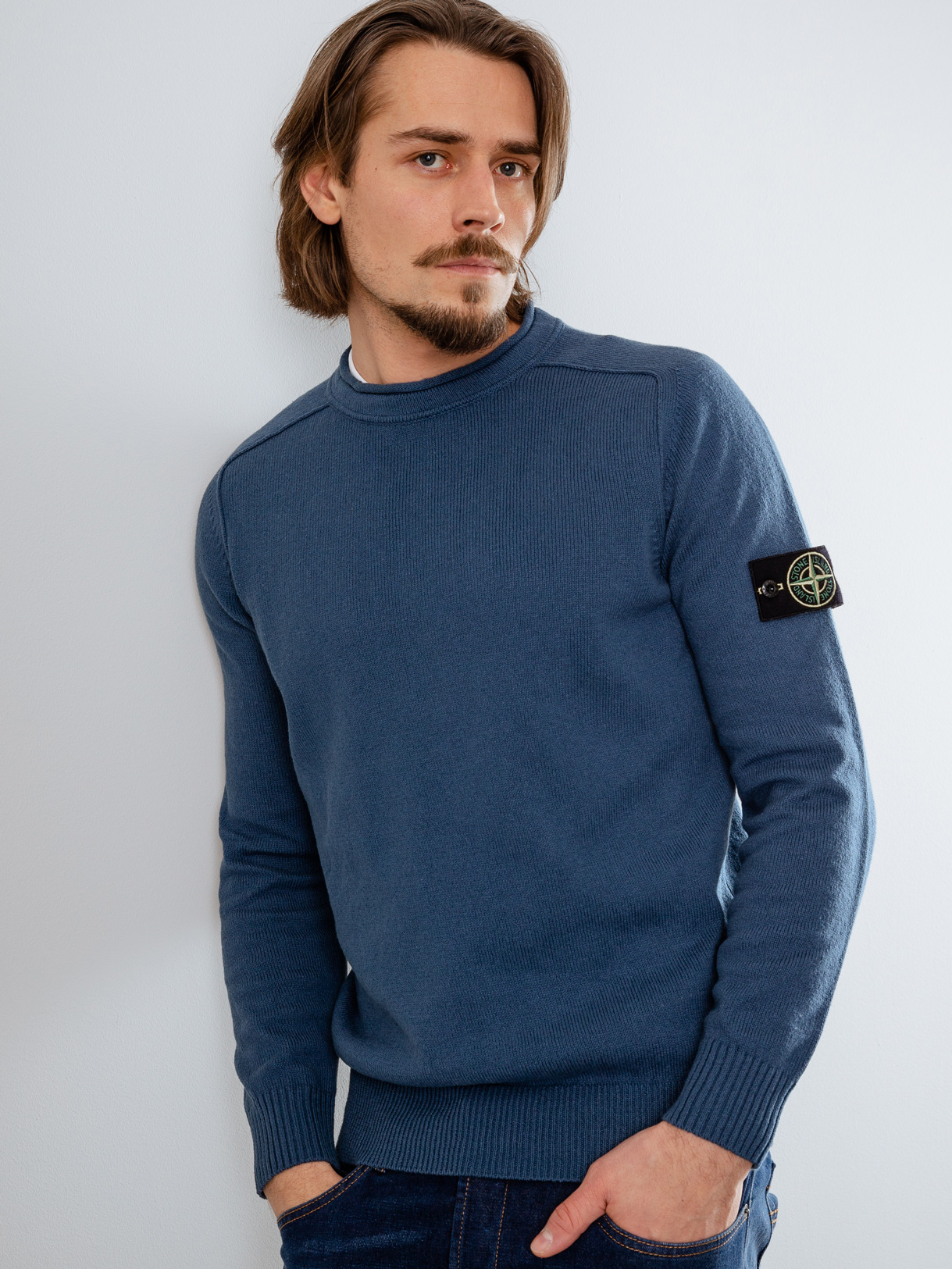 Detailansicht von Pullover aus Baumwolle von STONE ISLAND