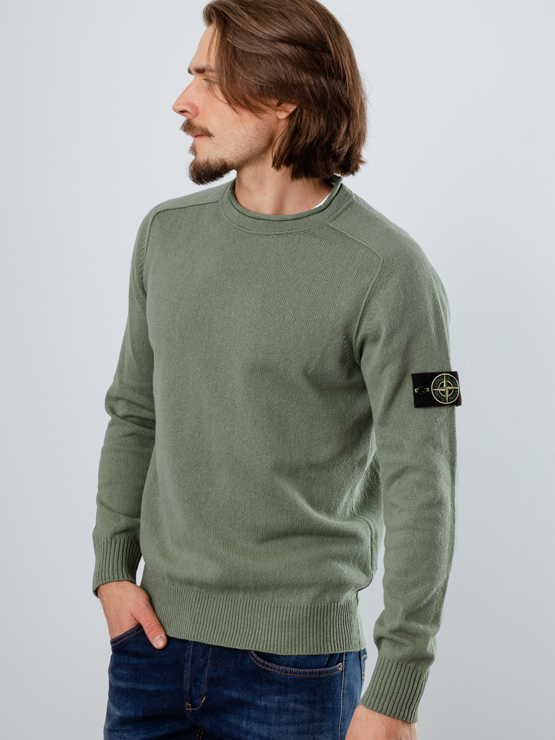 Detailansicht von Pullover aus Baumwolle von STONE ISLAND