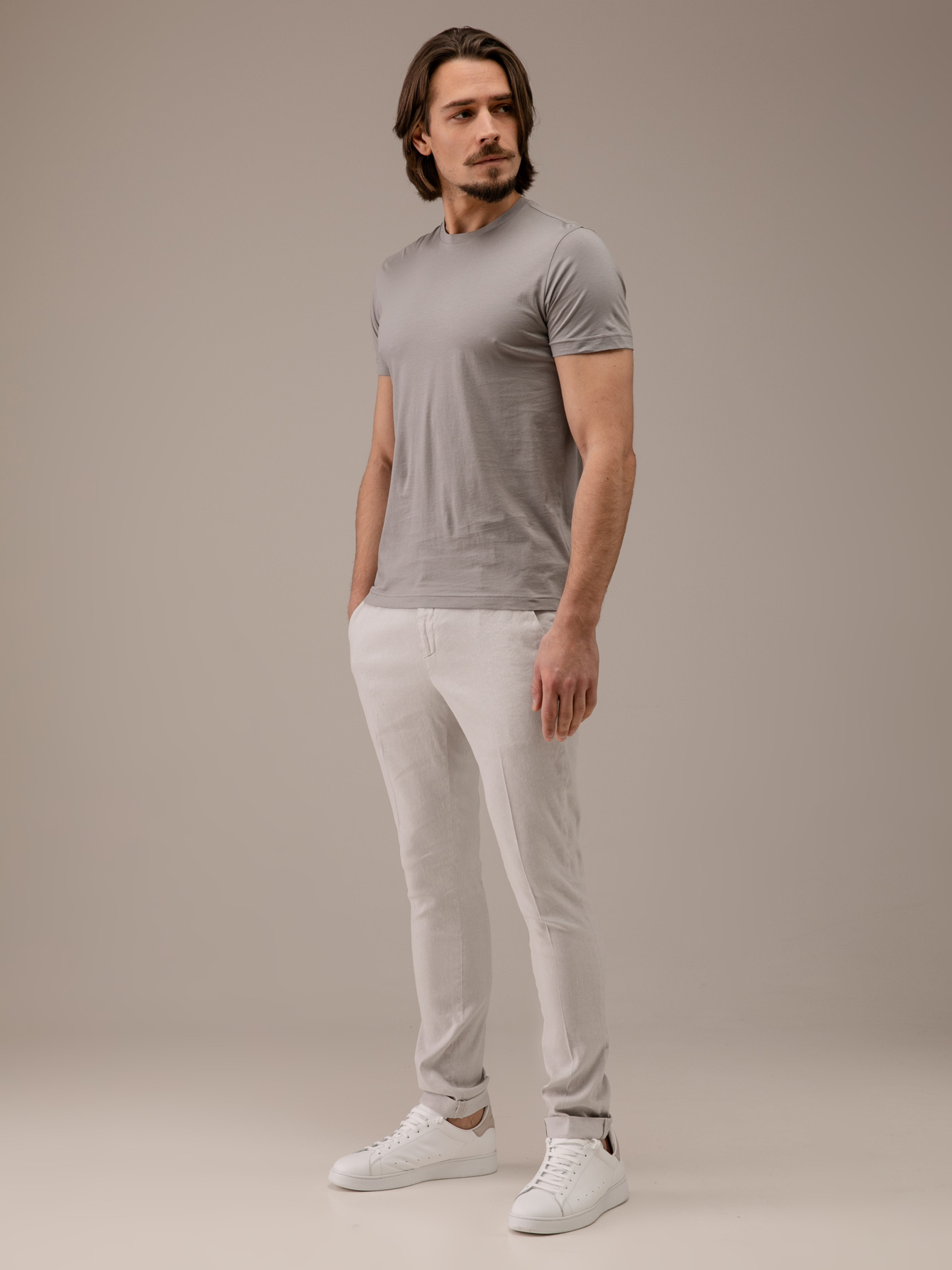 Detailansicht von Hose aus Leinen von DONDUP