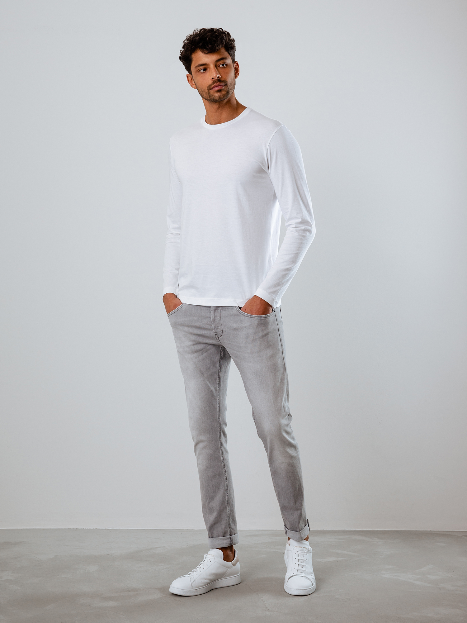 Detailansicht von Langarmshirt aus Baumwolle von STEFAN BRANDT