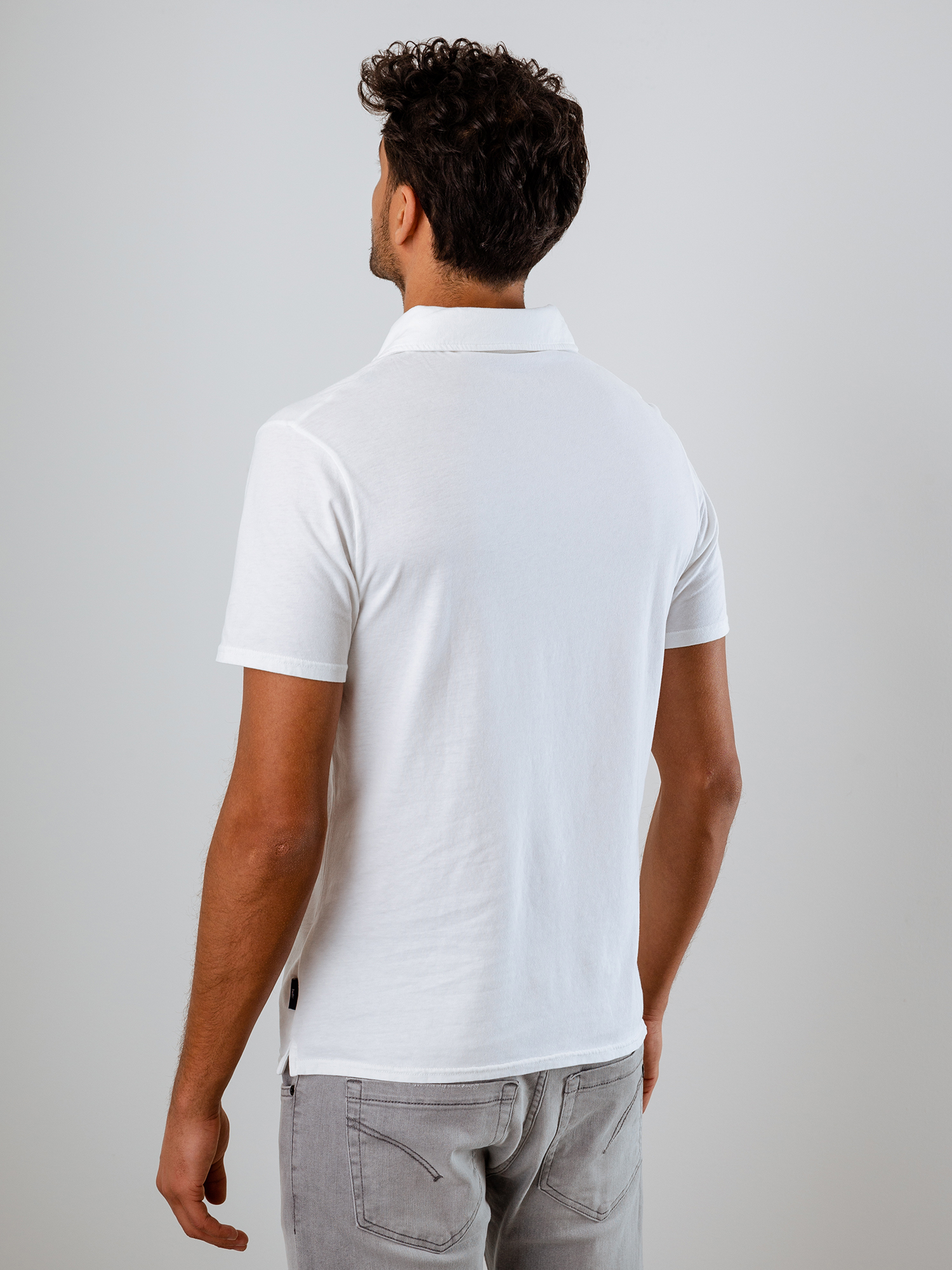 Detailansicht von Kurzarm-Poloshirt aus Baumwolle von 04651