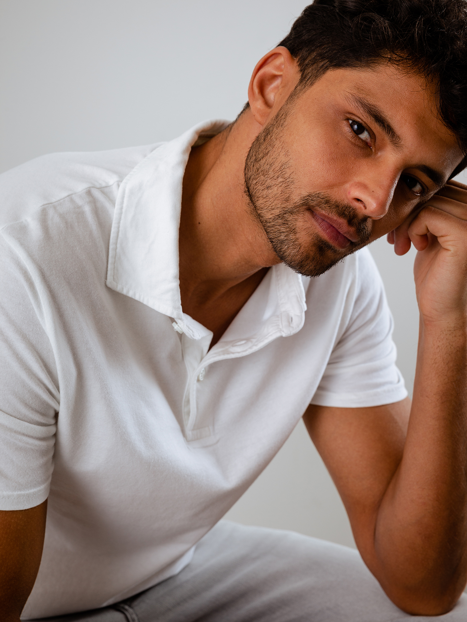 Detailansicht von Kurzarm-Poloshirt aus Baumwolle von 04651