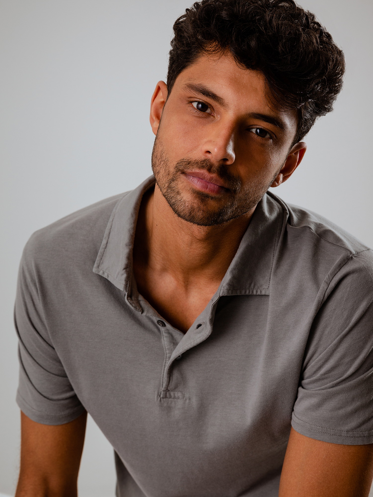 Detailansicht von Kurzarm-Poloshirt aus Baumwolle von 04651