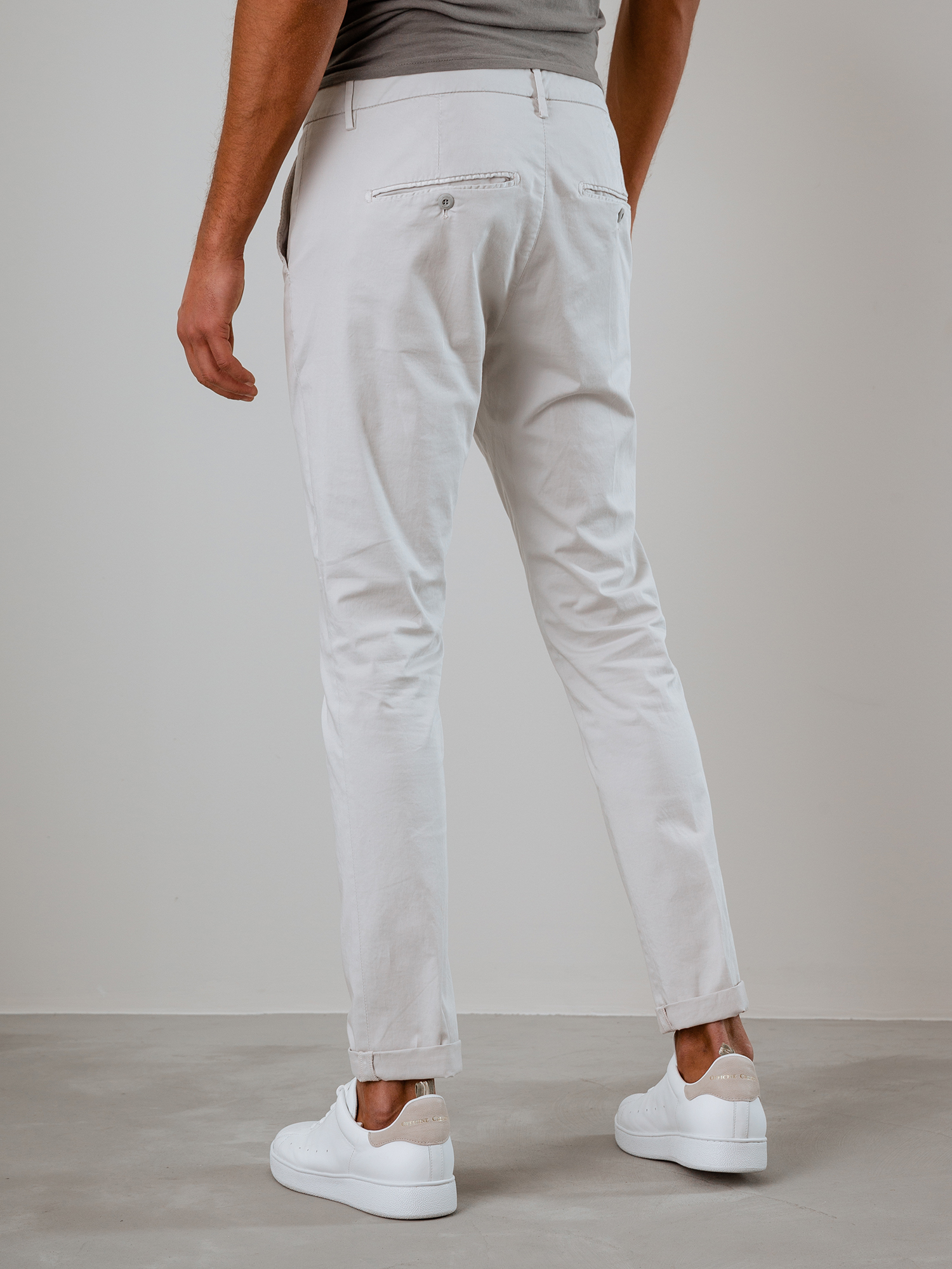 Detailansicht von Chinohose aus Baumwolle von DONDUP