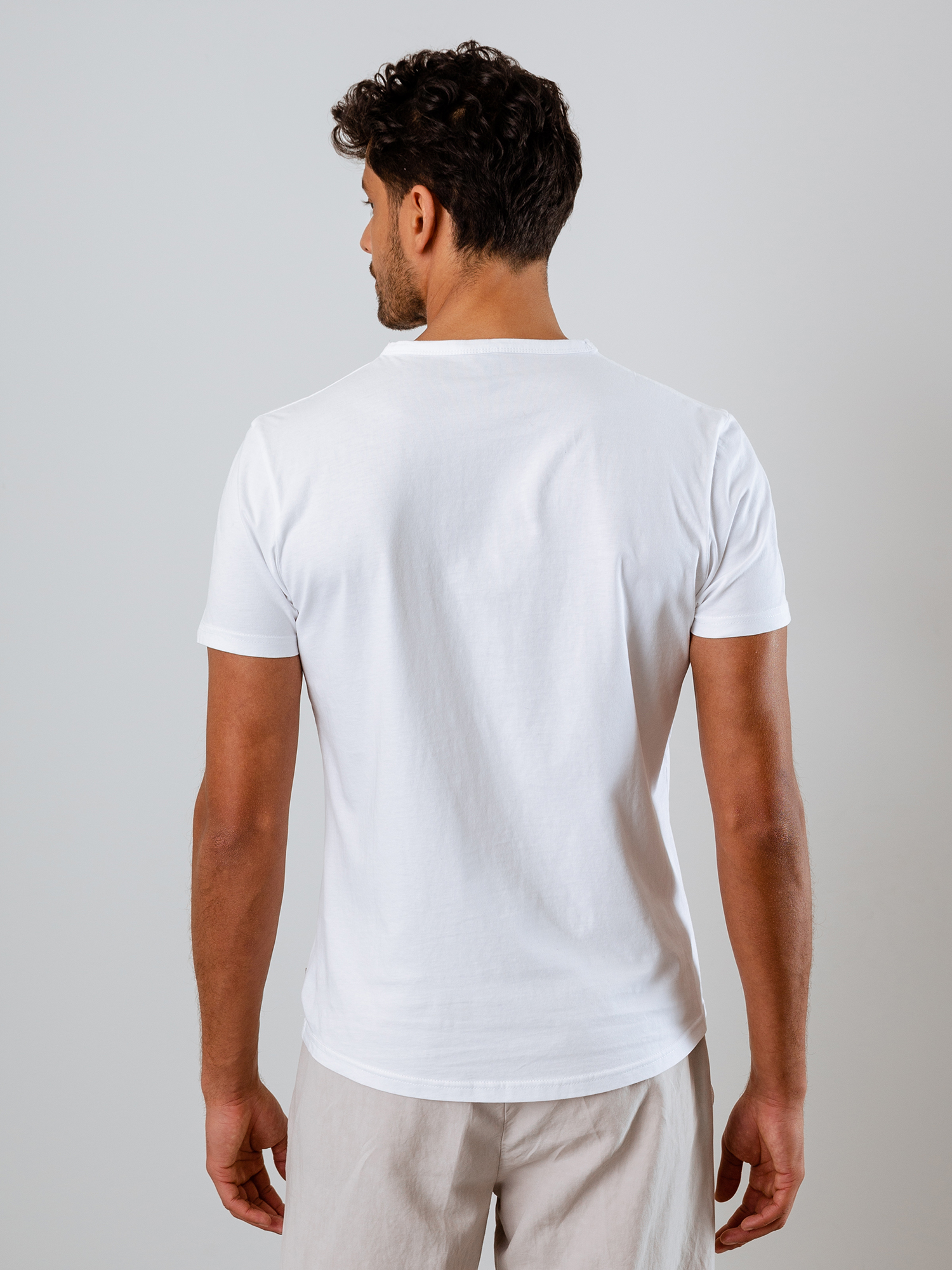 Detailansicht von T-Shirt aus Baumwolle von 04651