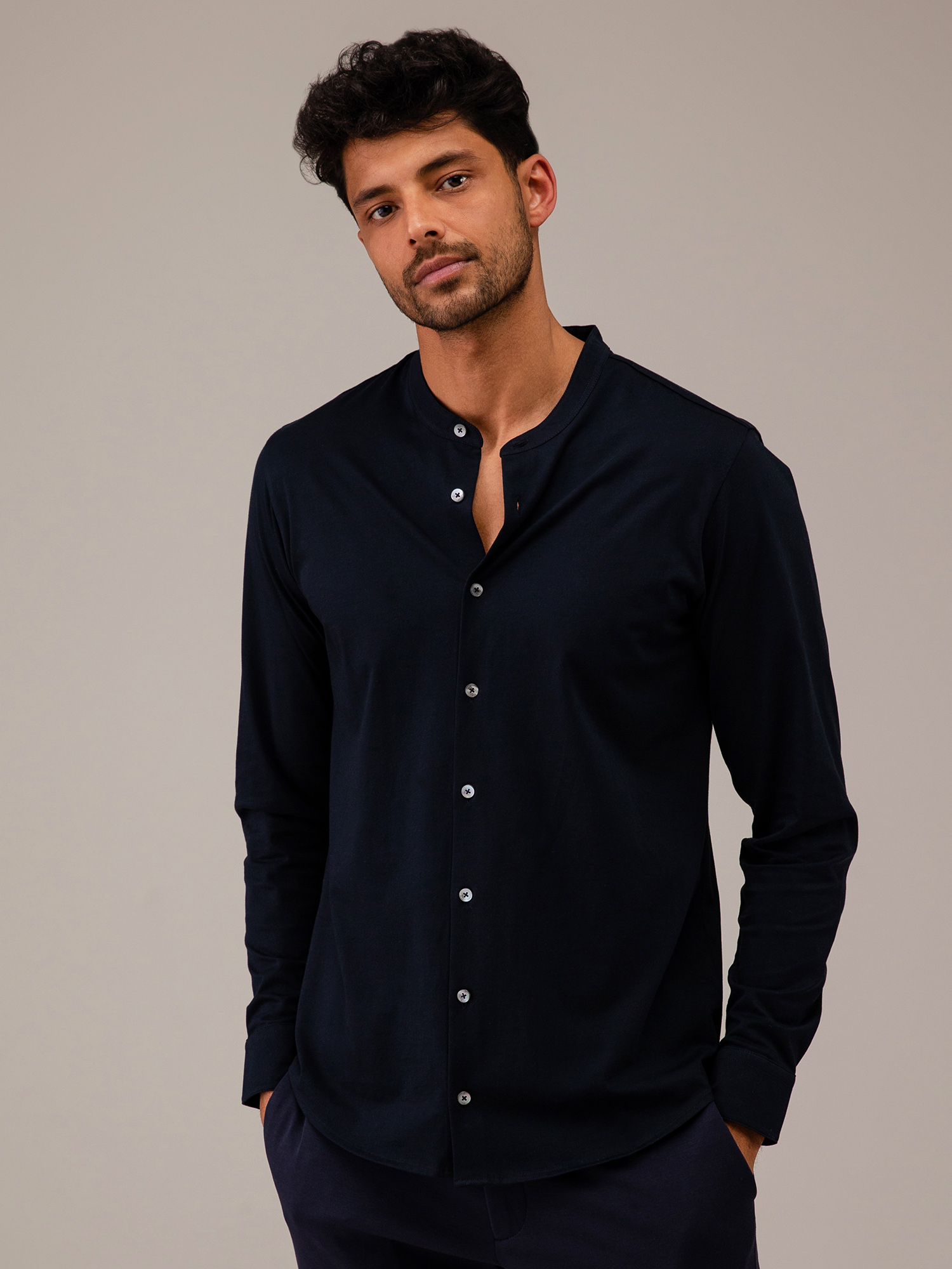 Detailansicht von Durchgeknöpftes Langarmshirt von STEFAN BRANDT