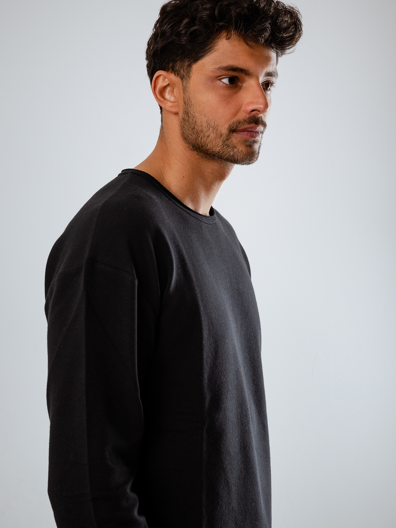 Detailansicht von Langarmshirt aus Baumwolle von KIEFERMANN