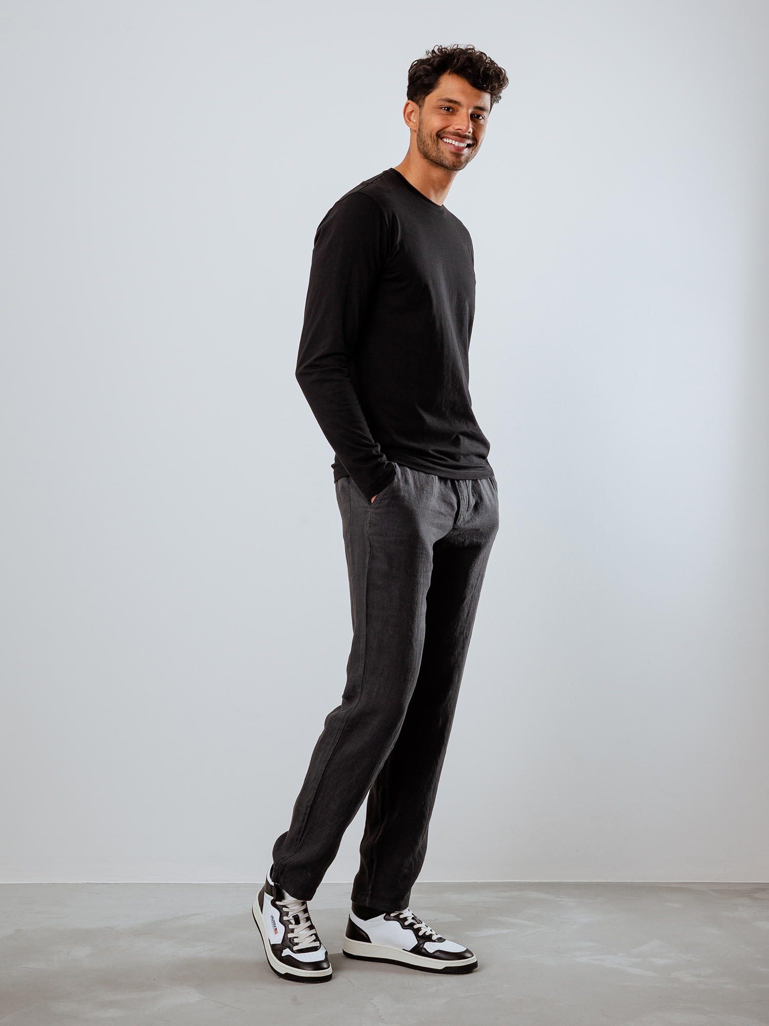 Detailansicht von Langarmshirt aus Baumwolle von STEFAN BRANDT