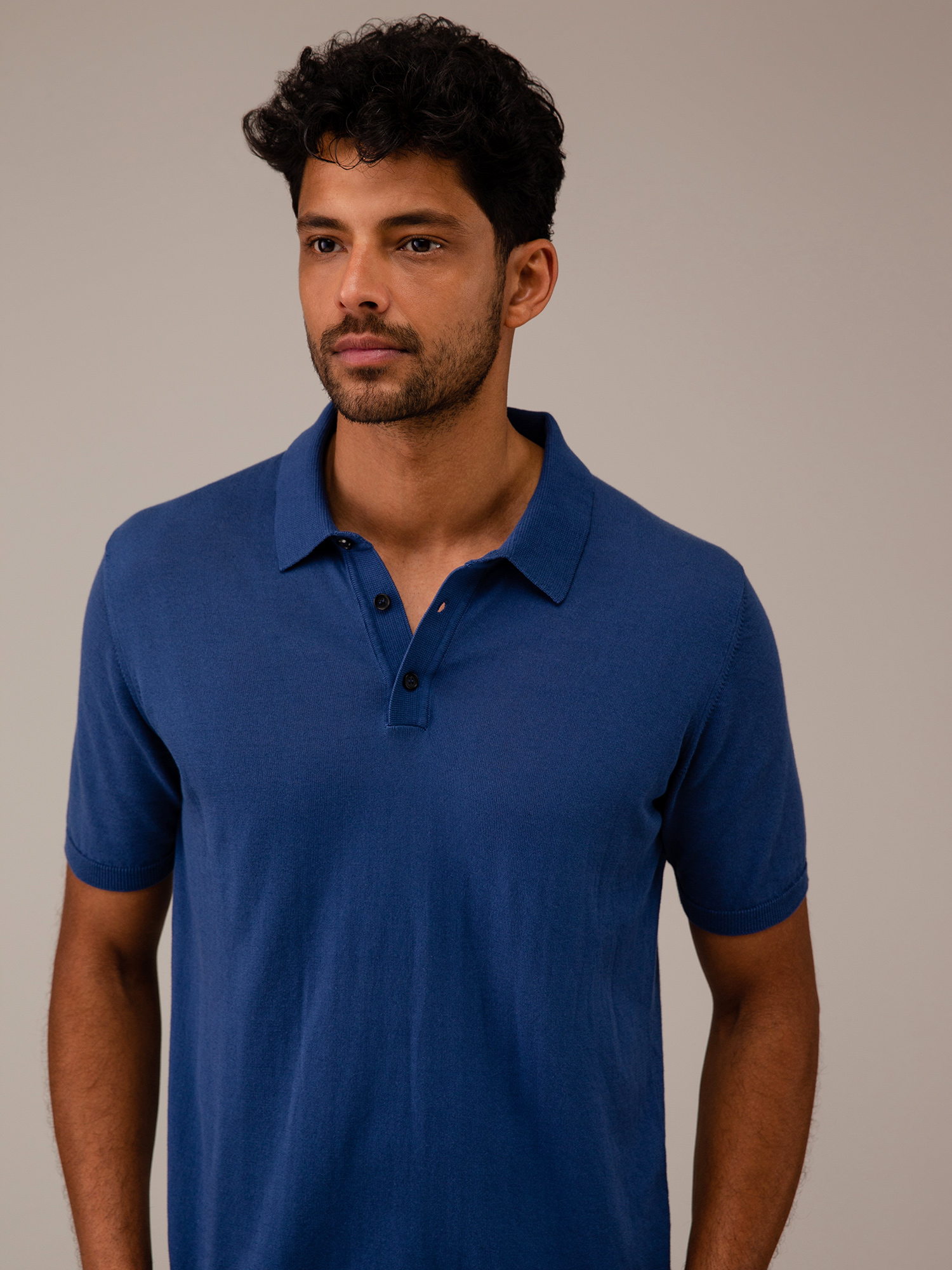 Detailansicht von Poloshirt aus Baumwolle von ROBERTO COLLINA