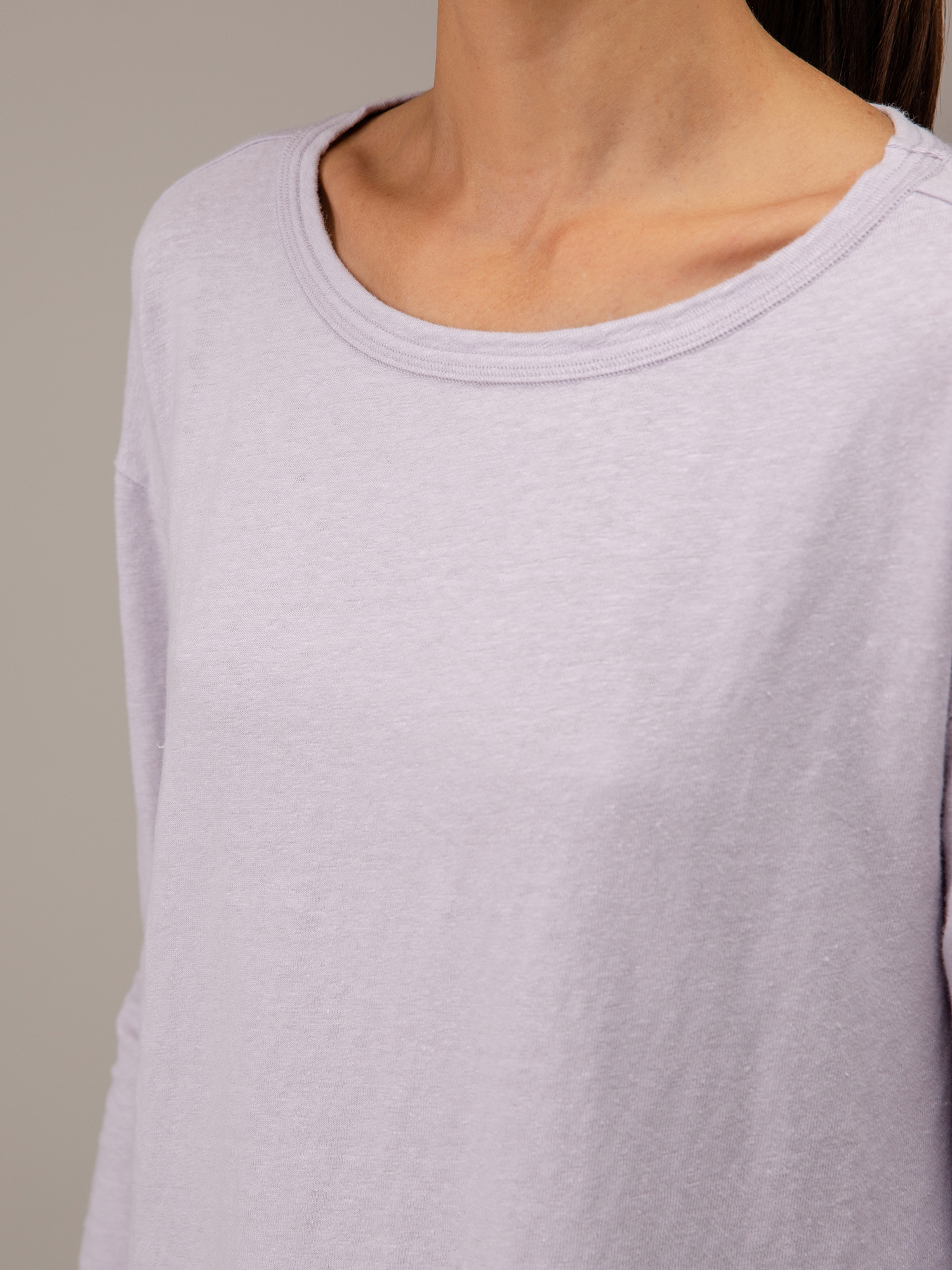 Detailansicht von Langarmshirt aus Leinen von 10 DAYS