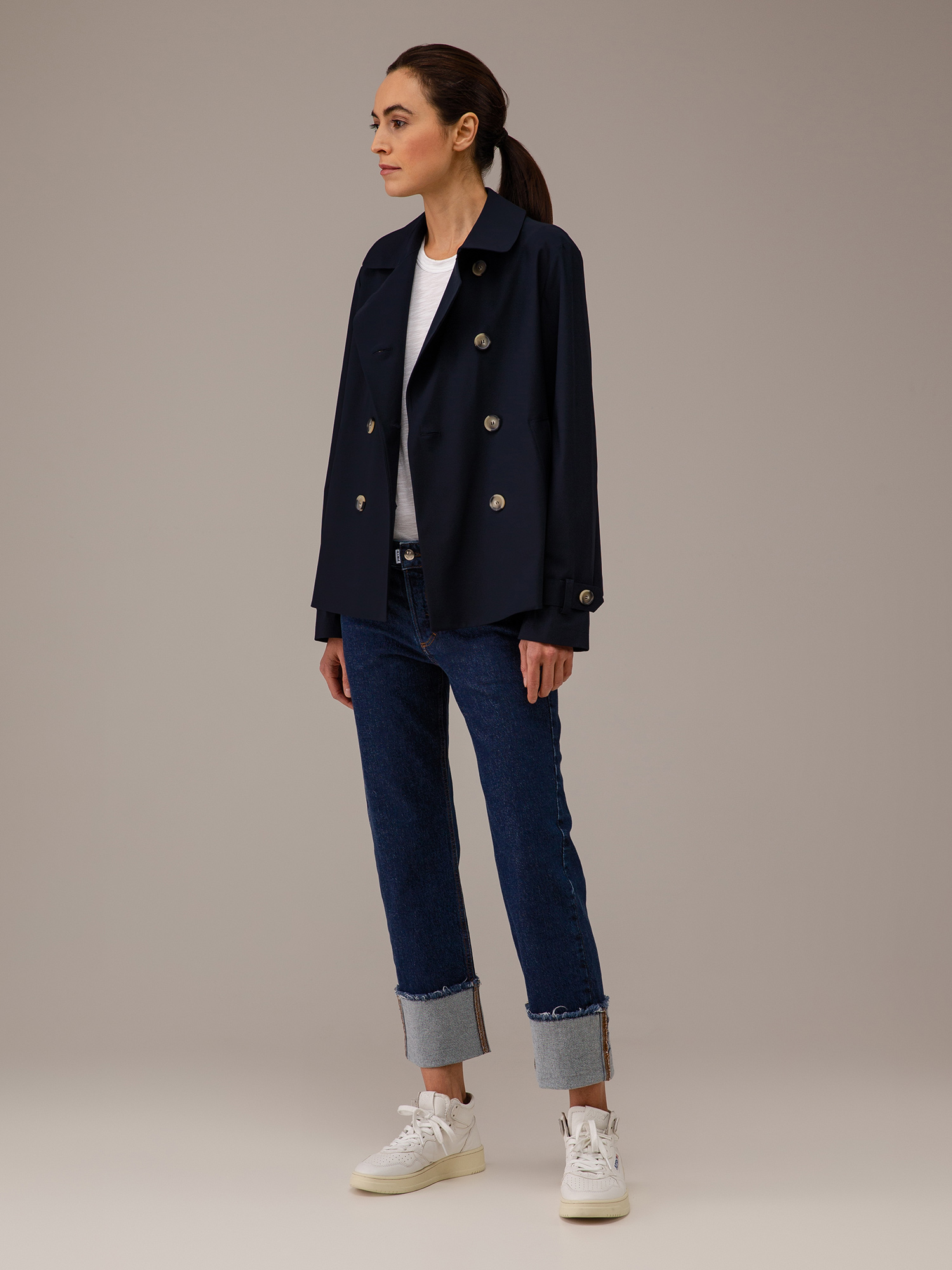 Detailansicht von Kurzer Caban von HARRIS WHARF LONDON