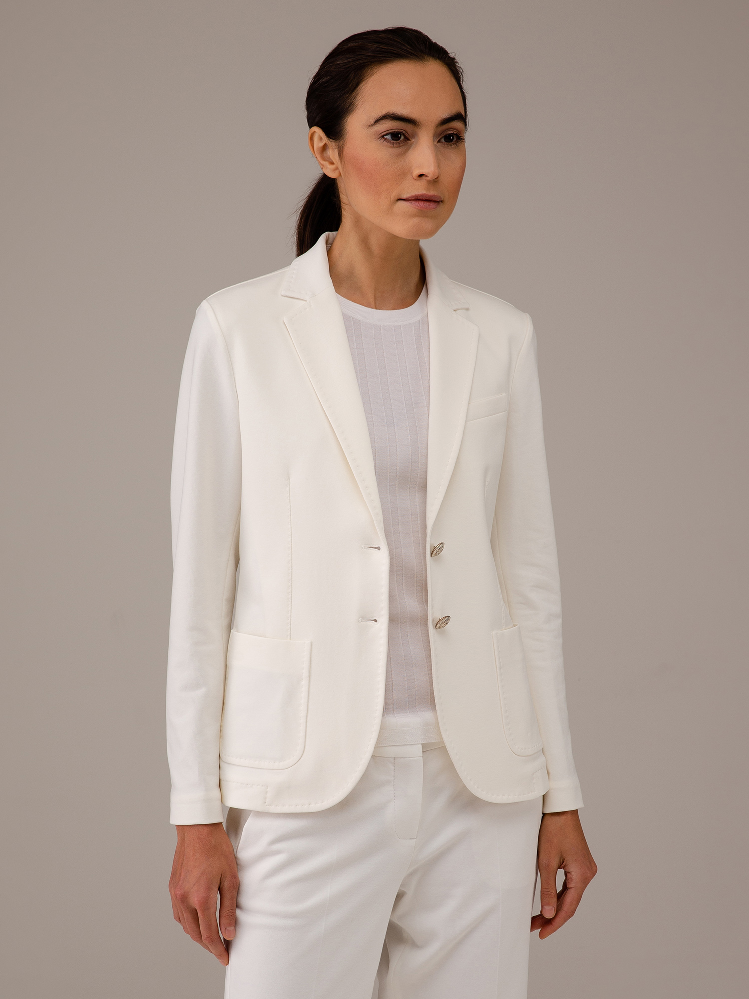 Detailansicht von Taillierter Blazer aus Baumwolle von CIRCOLO