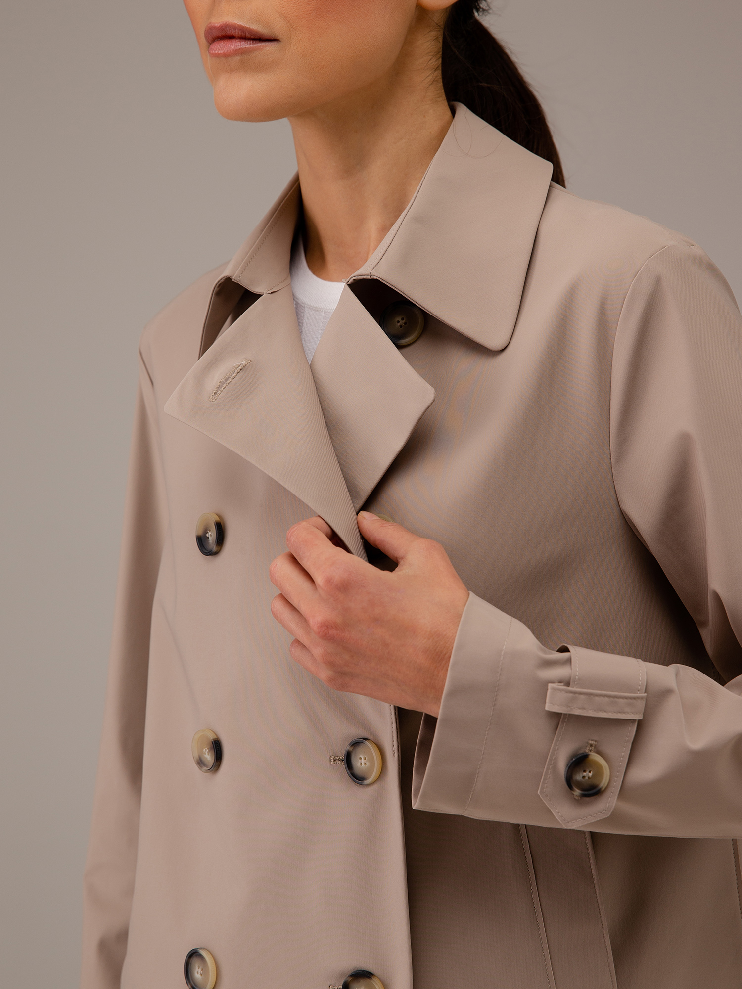 Detailansicht von Kurzer Caban von HARRIS WHARF LONDON