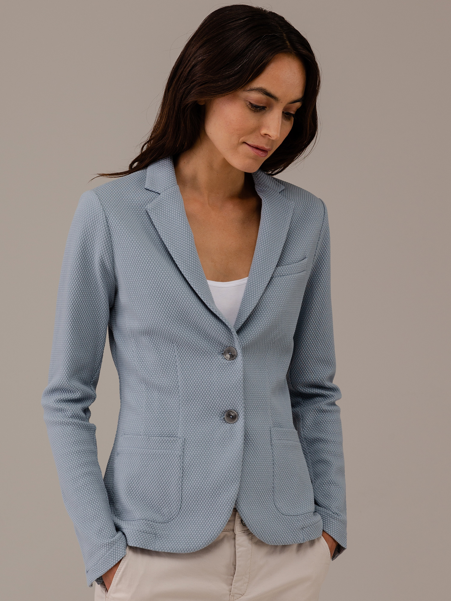 Detailansicht von Blazer aus Baumwolle von DANIELS