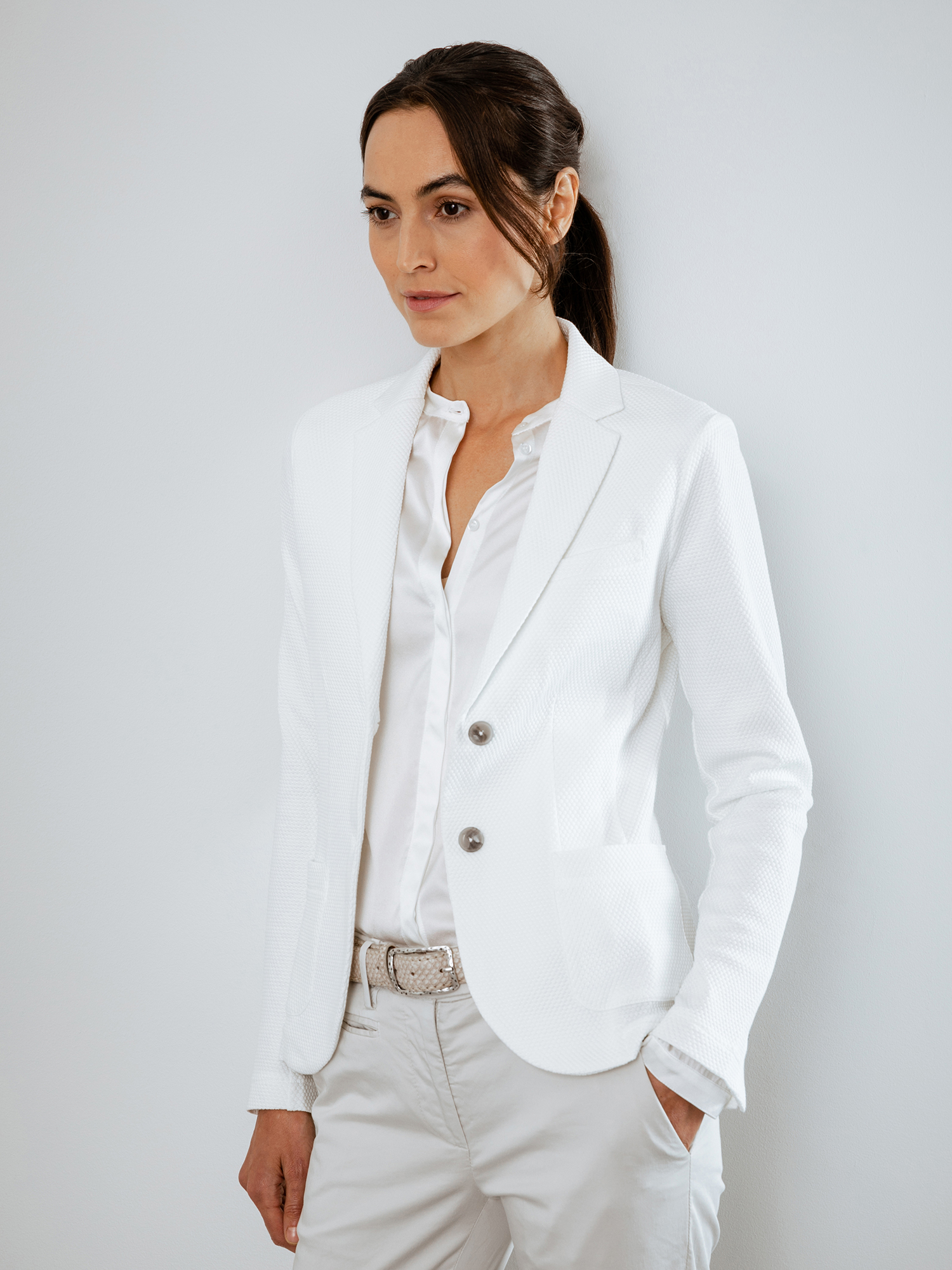 Detailansicht von Blazer aus Baumwolle von DANIELS