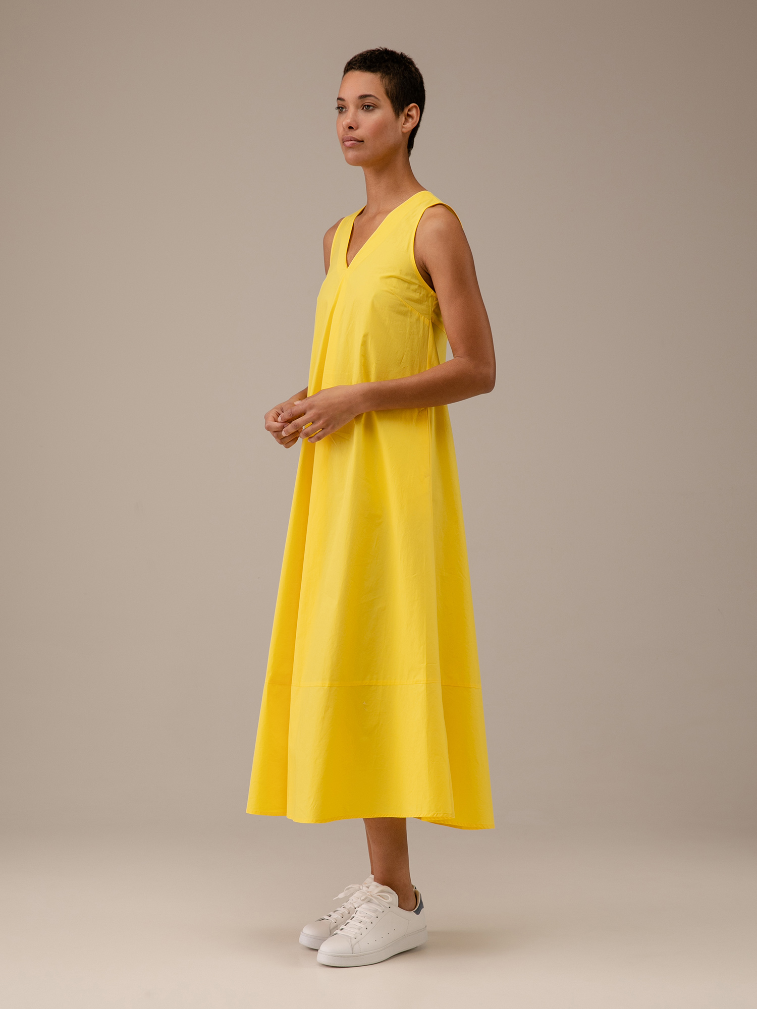 Detailansicht von Maxi-Kleid aus Baumwolle von ROBERTO COLLINA