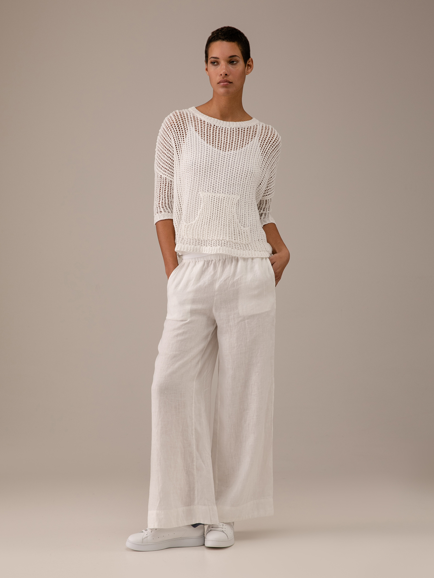 Detailansicht von Pullover aus Baumwolle mit 3/4-Arm von DANIELS