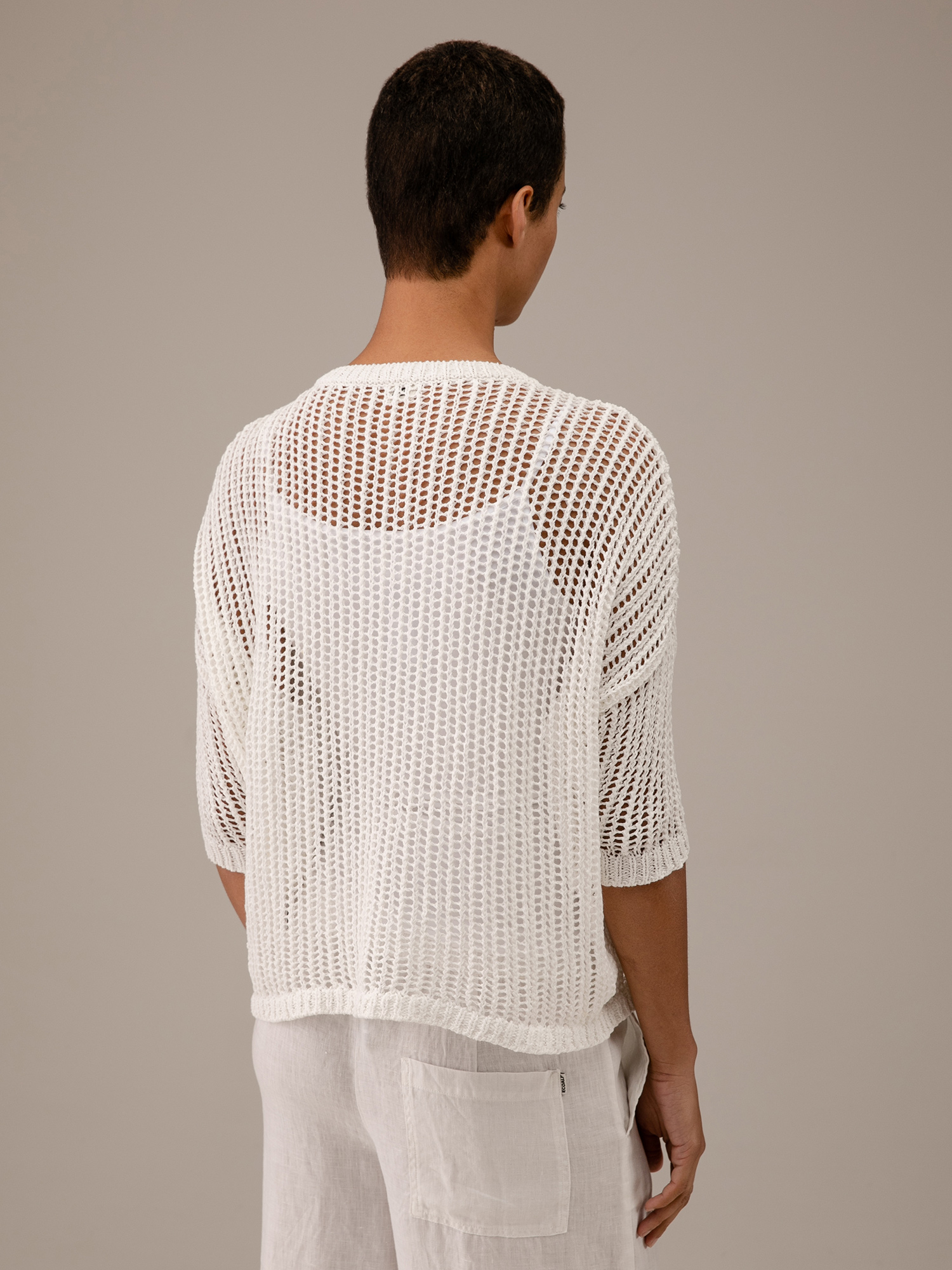 Detailansicht von Pullover aus Baumwolle mit 3/4-Arm von DANIELS