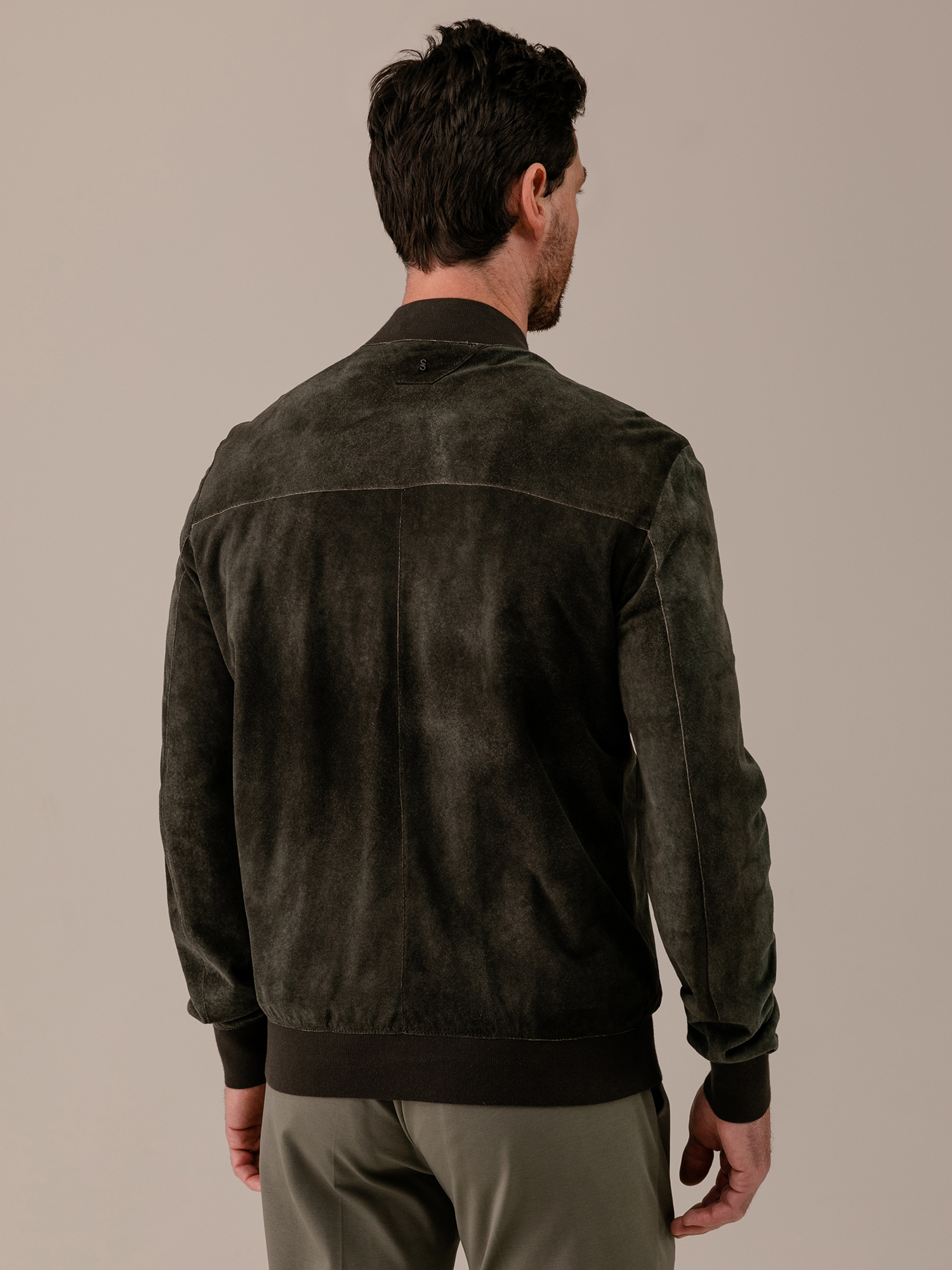 Detailansicht von Lederblouson von SALVATORE SANTORO