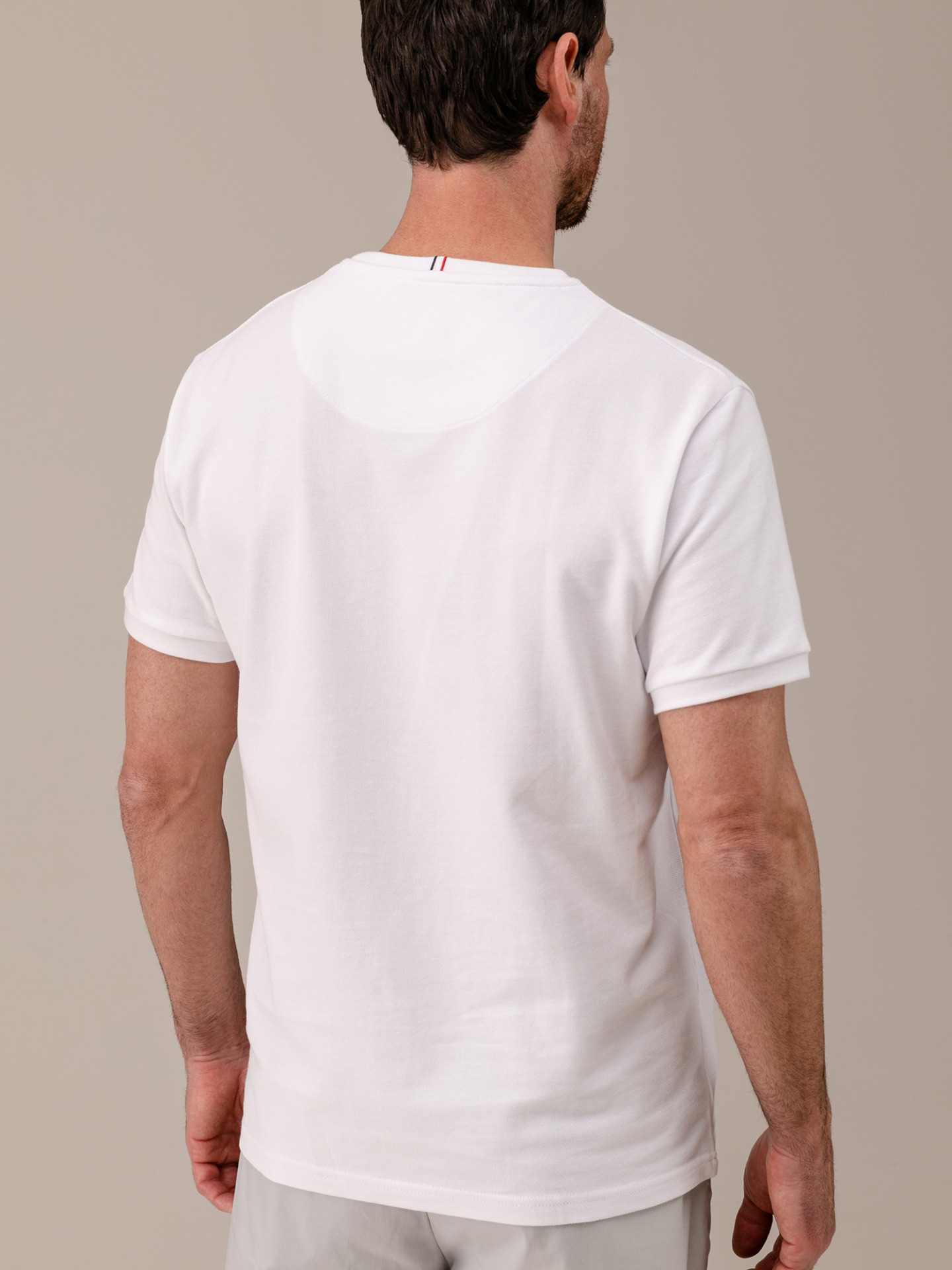 Detailansicht von T-Shirt aus Baumwolle von LES DEUX