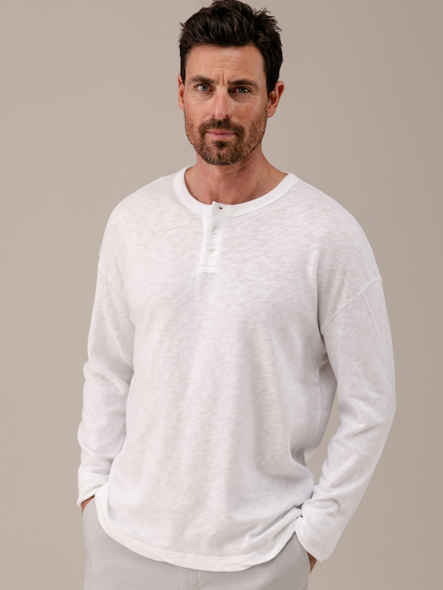 Detailansicht von Langarmshirt aus Baumwolle von AMERICAN VINTAGE