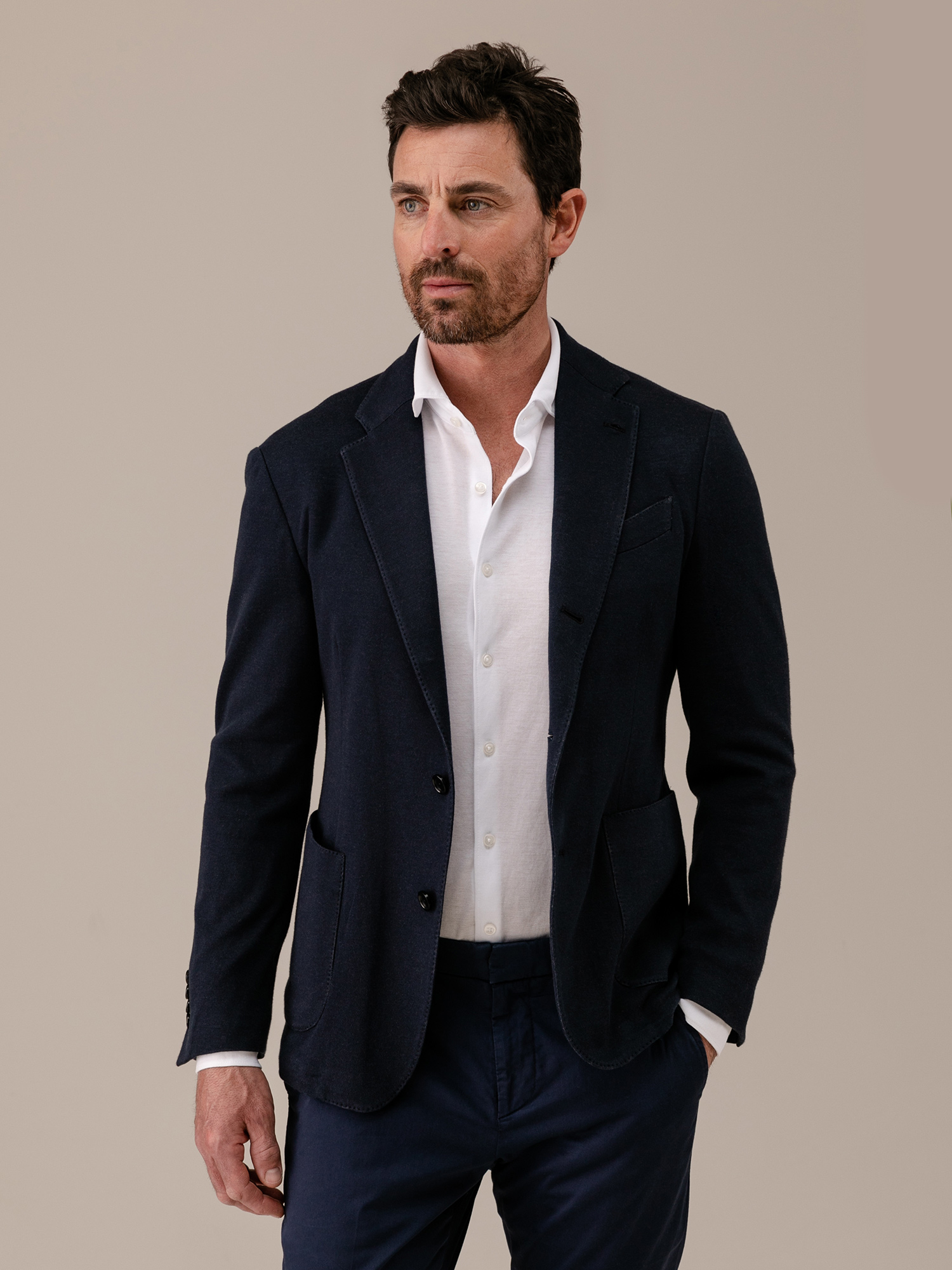 Detailansicht von Baumwollsakko von LARDINI