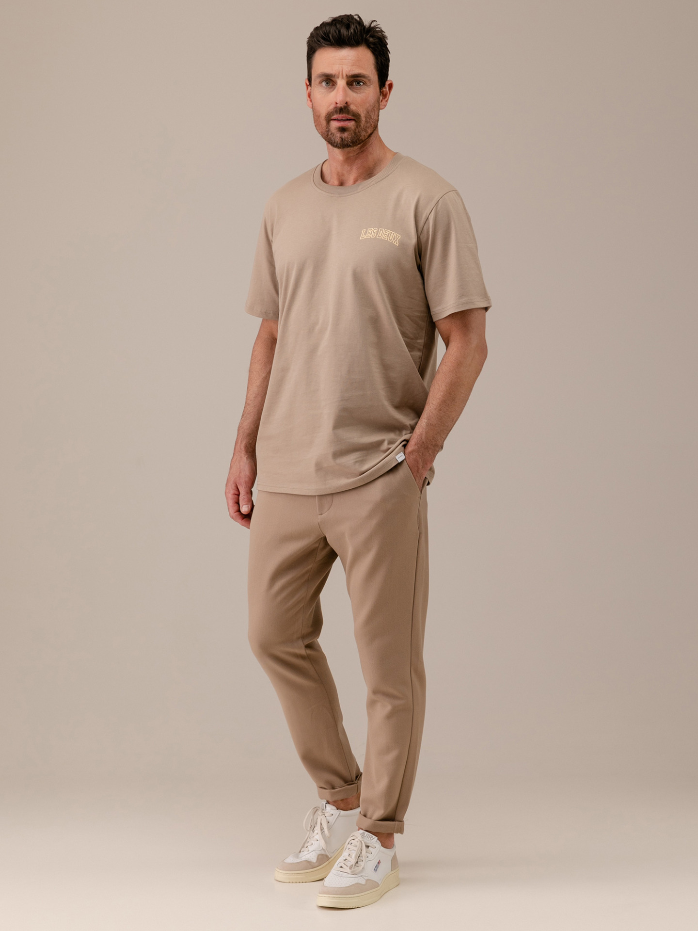 Detailansicht von T-Shirt aus Baumwolle von LES DEUX