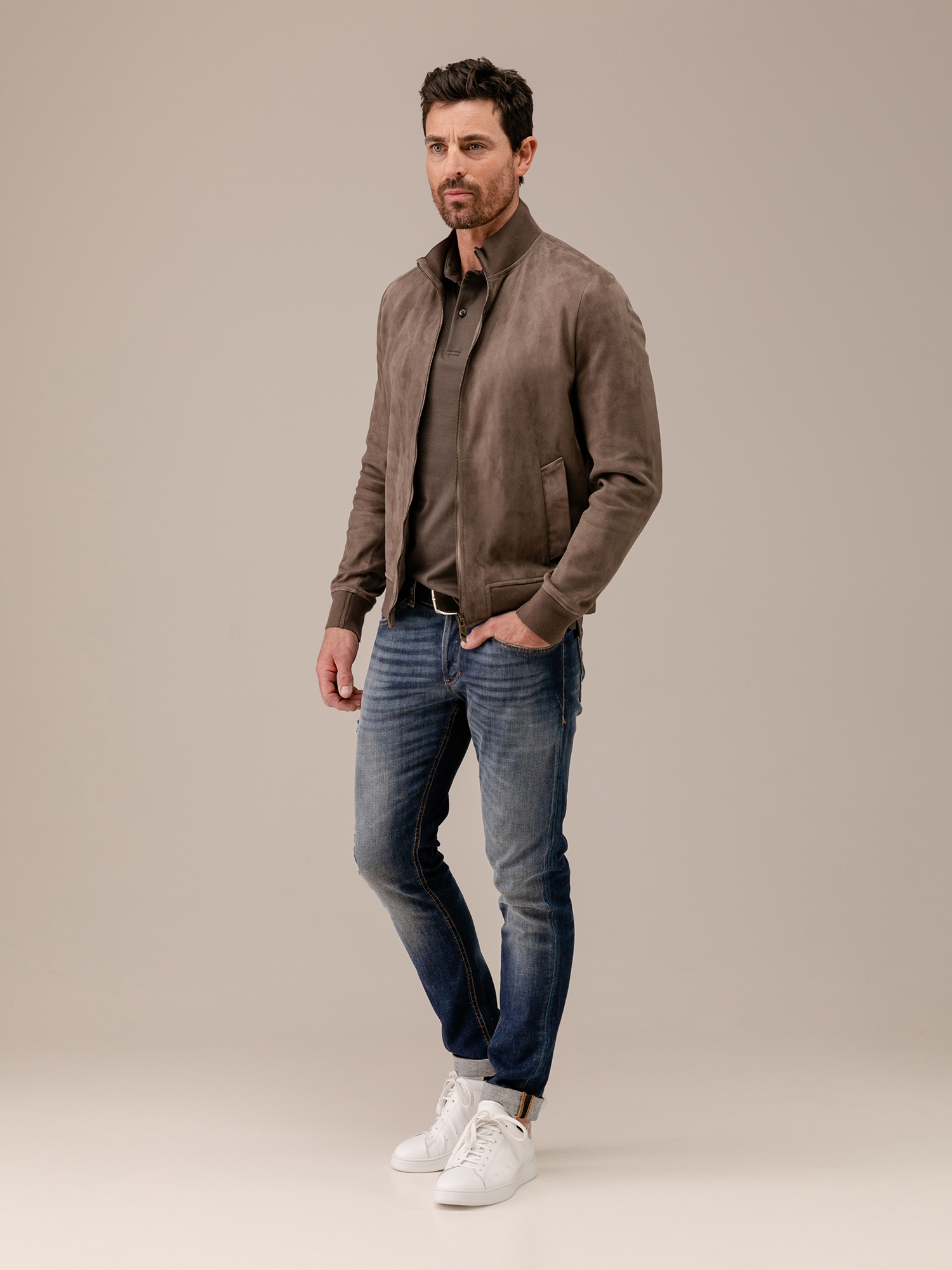 Detailansicht von Lederblouson von SALVATORE SANTORO