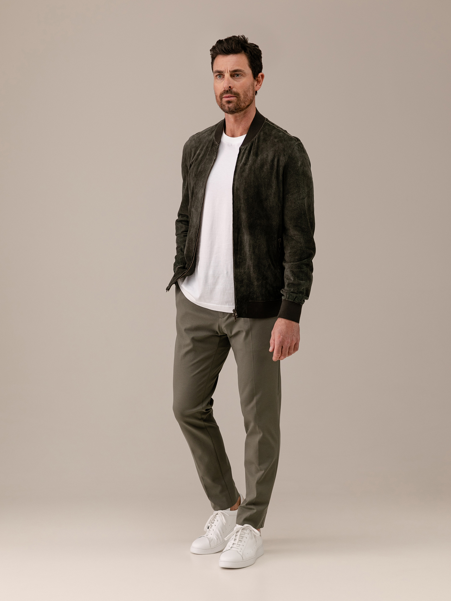 Detailansicht von Lederblouson von SALVATORE SANTORO