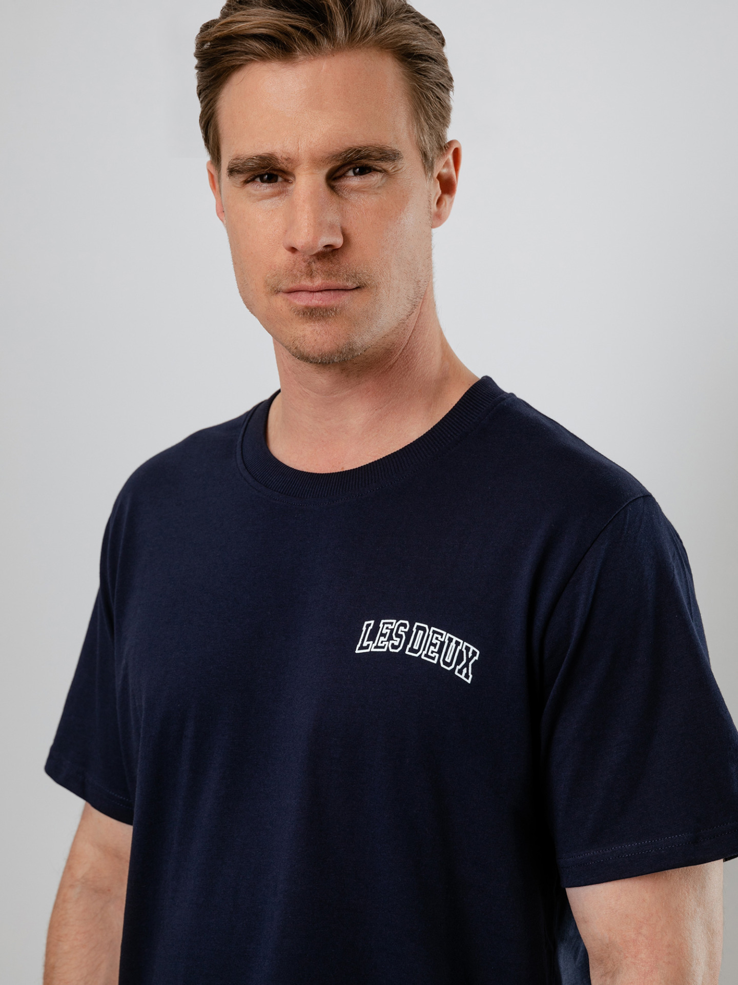 Detailansicht von T-Shirt aus Baumwolle von LES DEUX