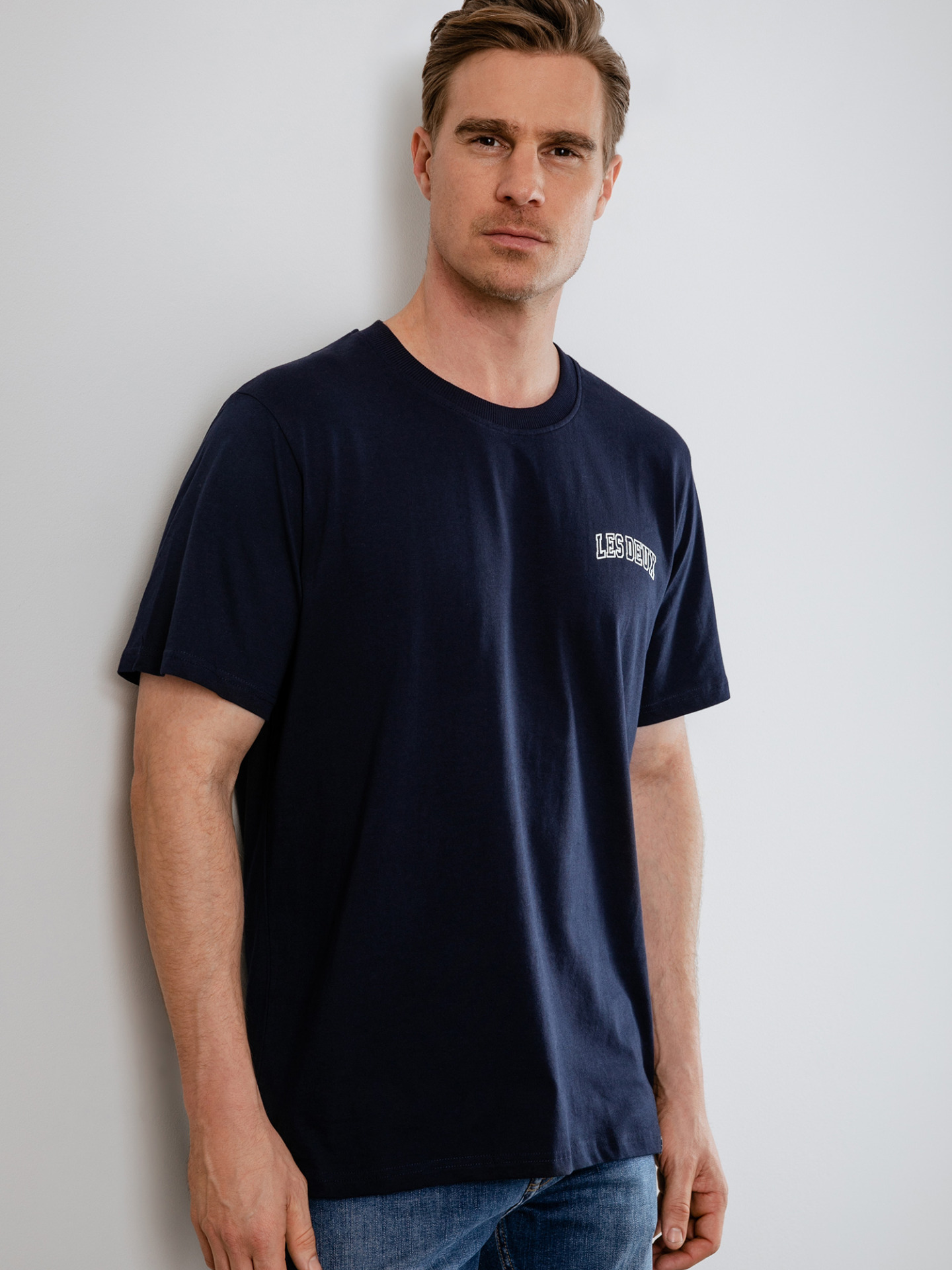 Detailansicht von T-Shirt aus Baumwolle von LES DEUX