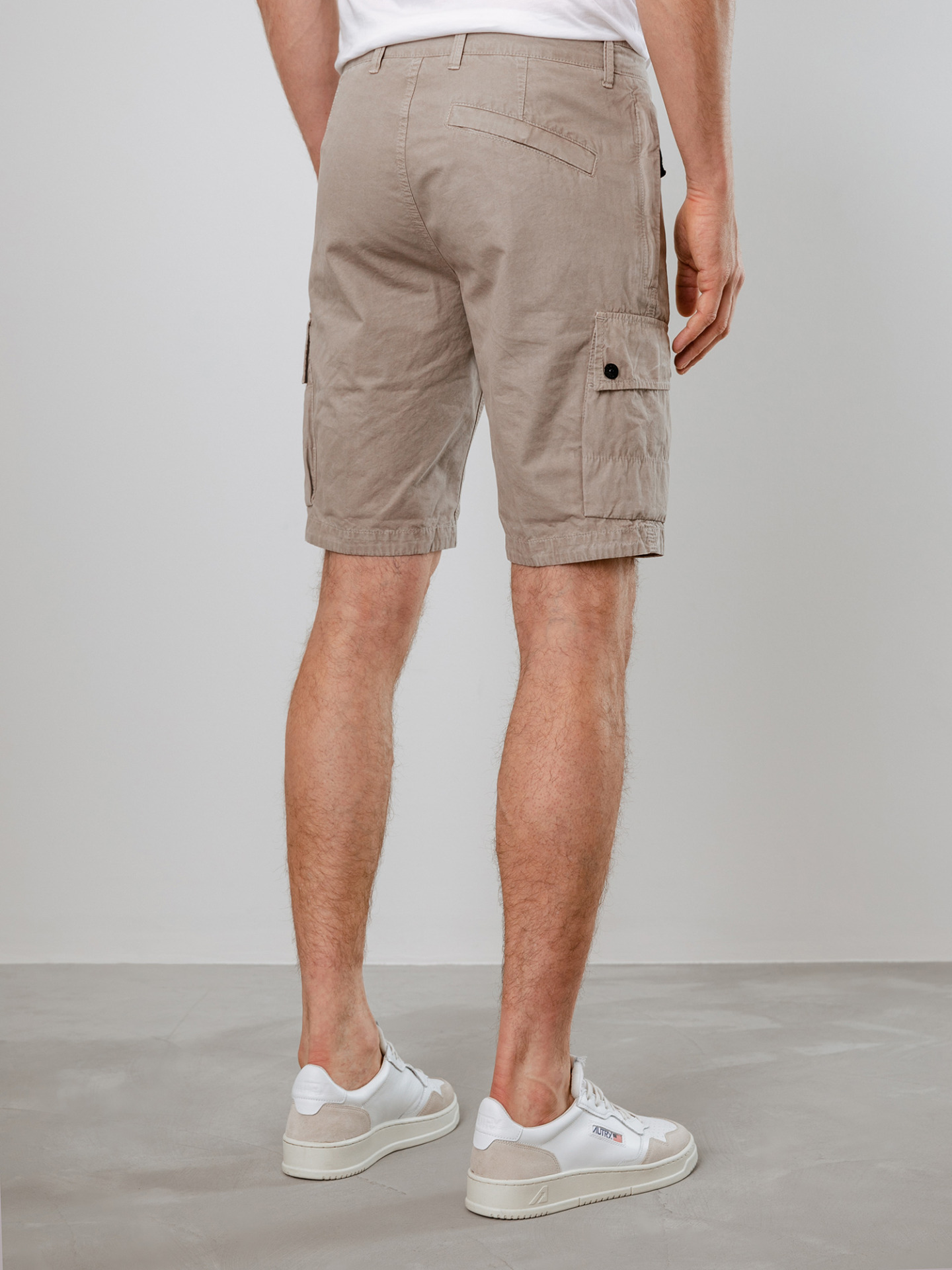 Detailansicht von Bermudas aus Baumwolle von STONE ISLAND