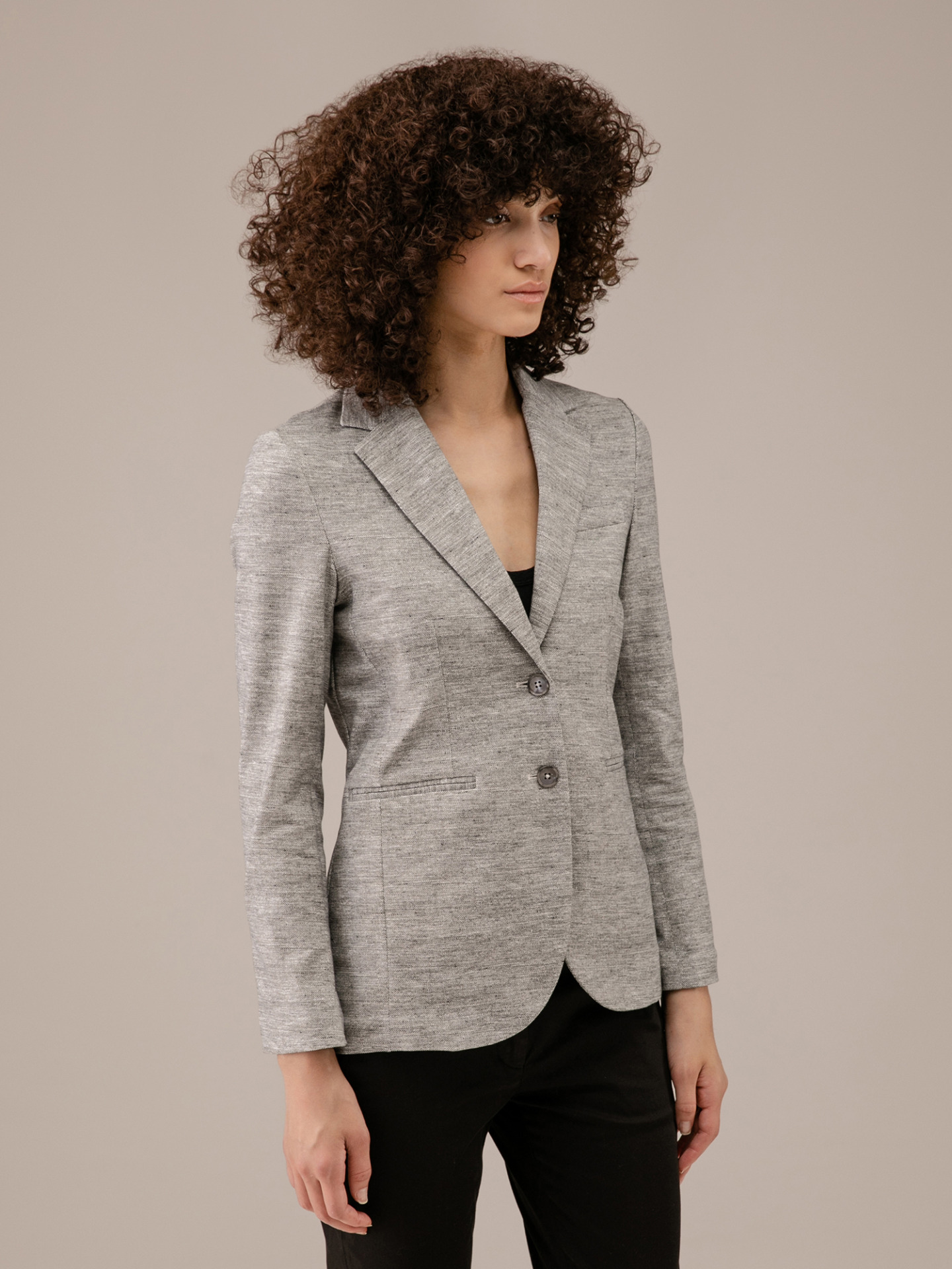 Detailansicht von Blazer aus Baumwolle von CIRCOLO