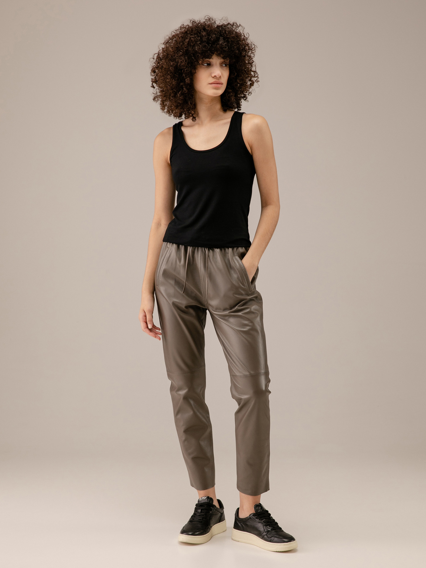 Detailansicht von Nappa-Lederhose von OAKWOOD