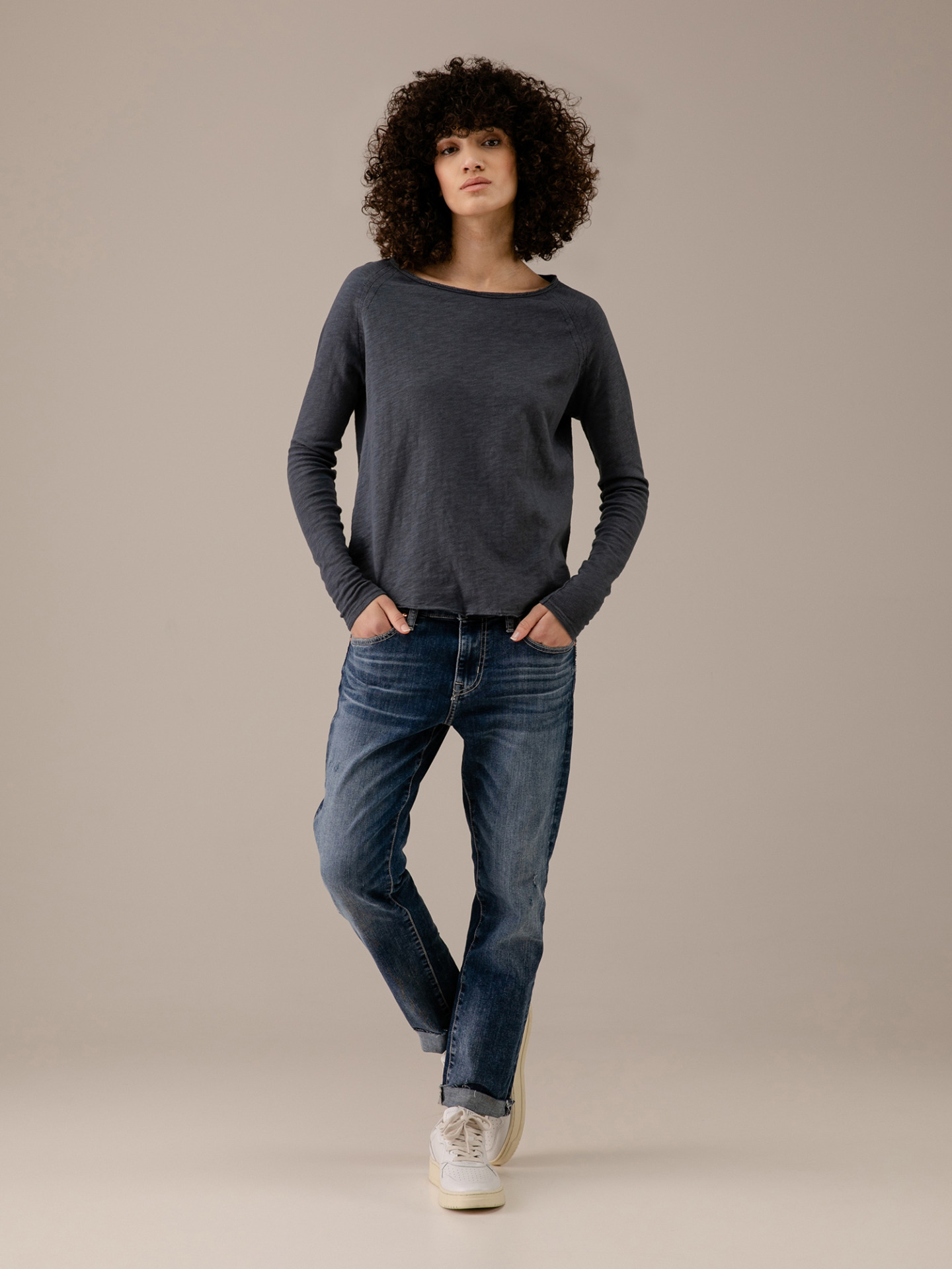 Detailansicht von Langarmshirt aus Baumwolle von AMERICAN VINTAGE