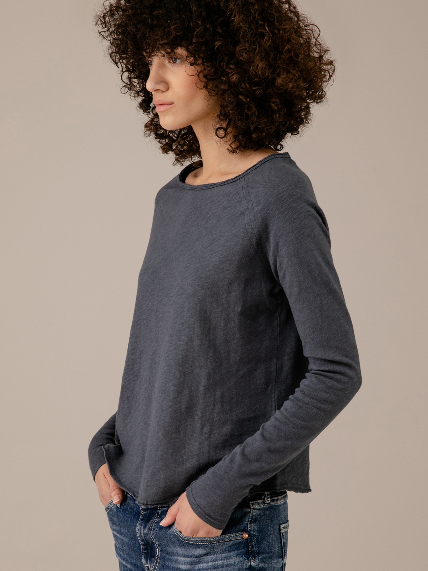 Detailansicht von Langarmshirt aus Baumwolle von AMERICAN VINTAGE