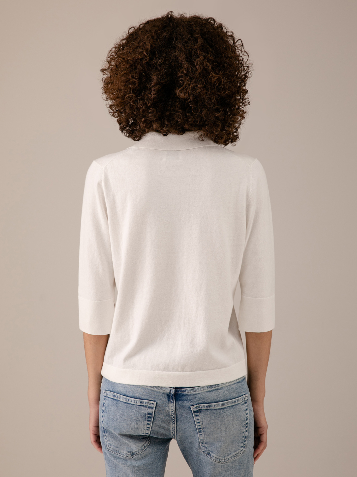 Detailansicht von Pullover aus Baumwolle mit 3/4-Arm von ALLUDE