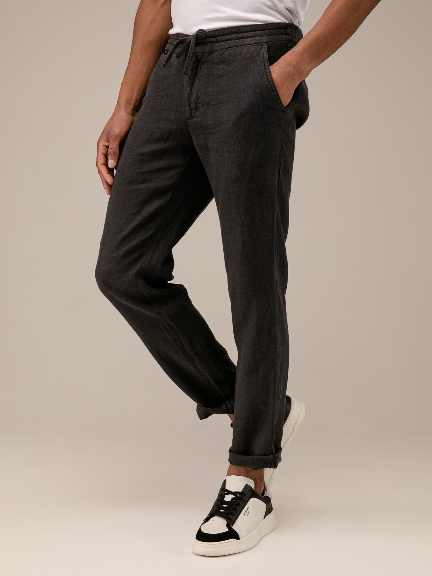 Detailansicht von Lässige Hose aus Leinen von 04651