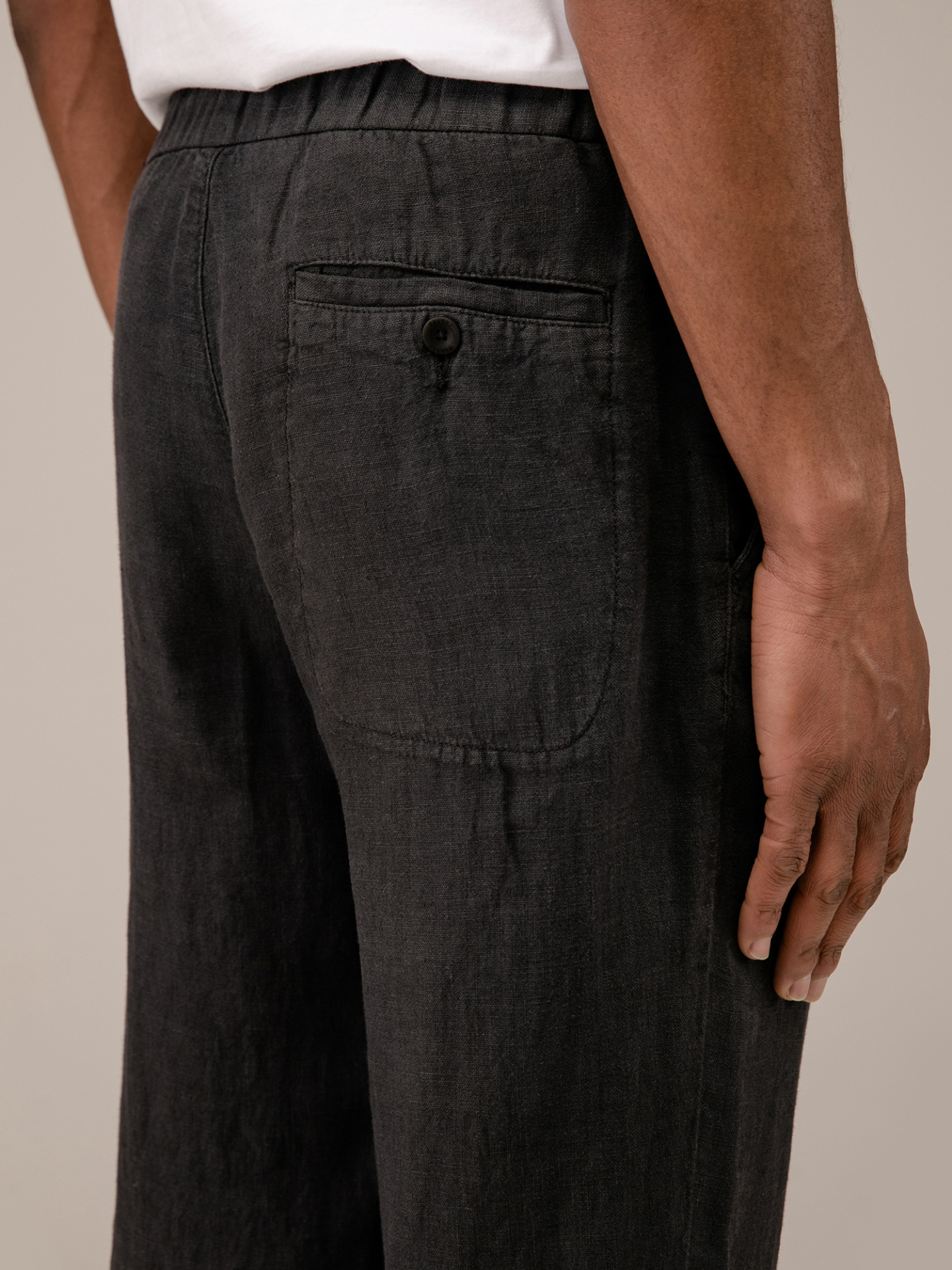 Detailansicht von Lässige Hose aus Leinen von 04651