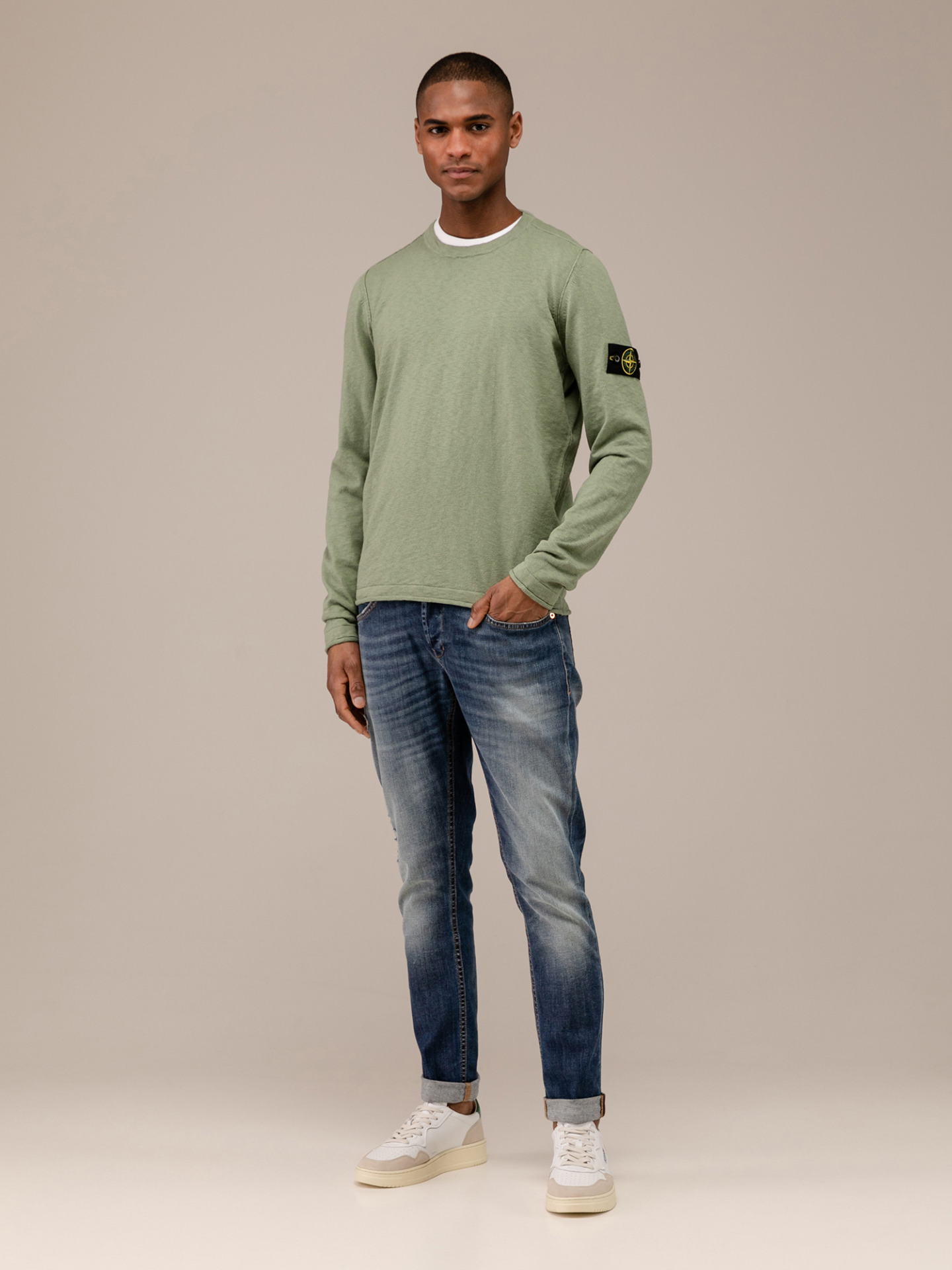 Detailansicht von Pullover aus Baumwolle von STONE ISLAND