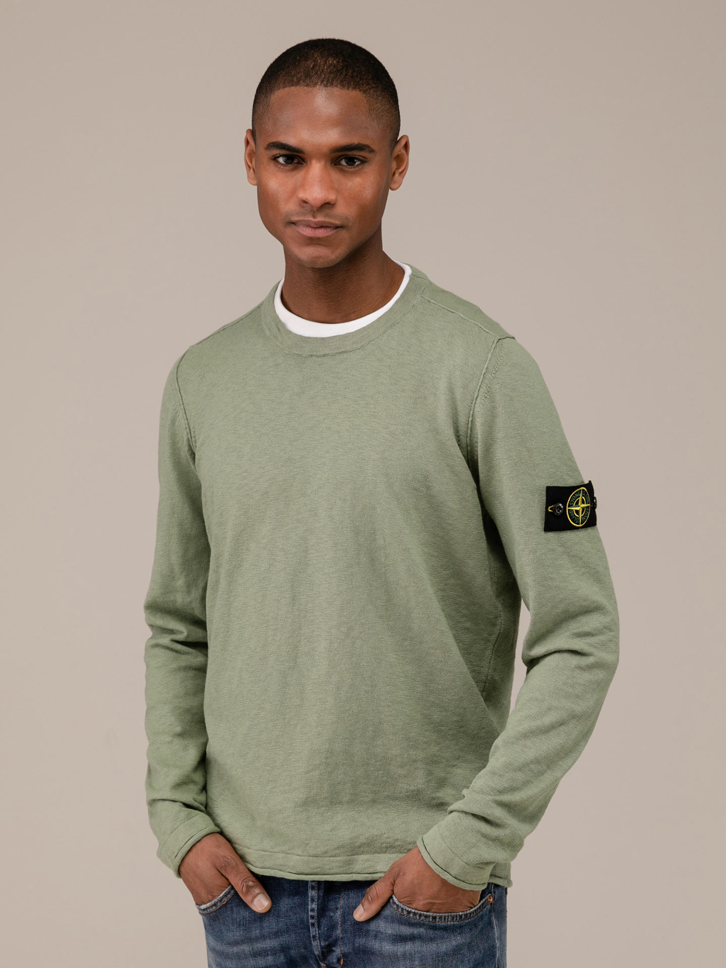 Detailansicht von Pullover aus Baumwolle von STONE ISLAND