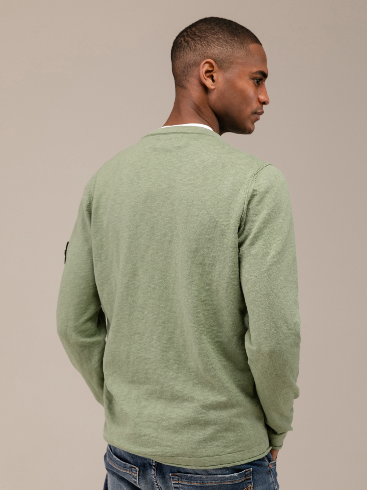 Detailansicht von Pullover aus Baumwolle von STONE ISLAND