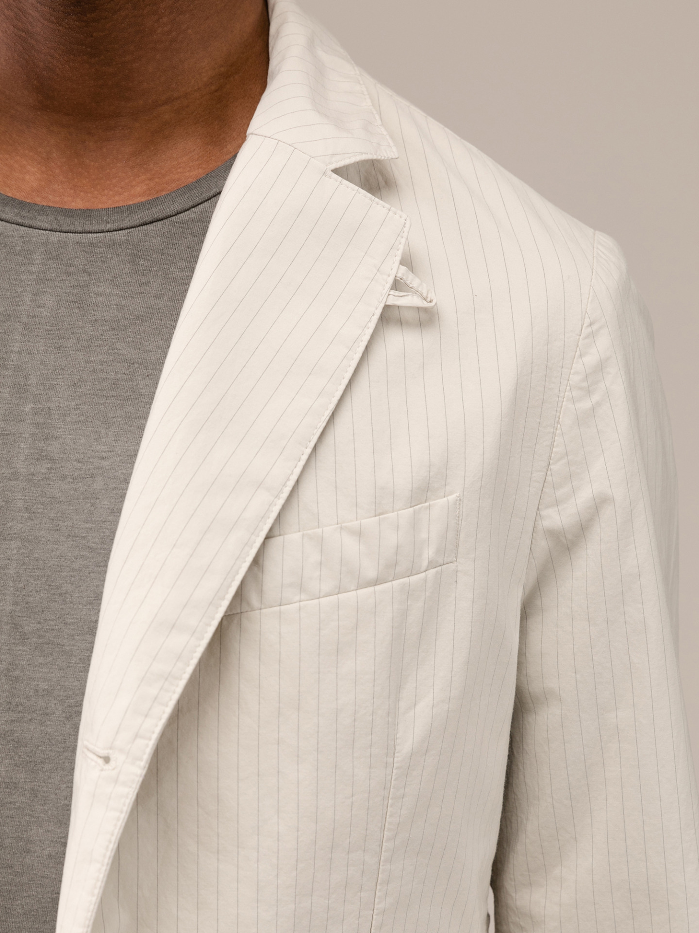 Detailansicht von Baumwollsakko von HANNES ROETHER