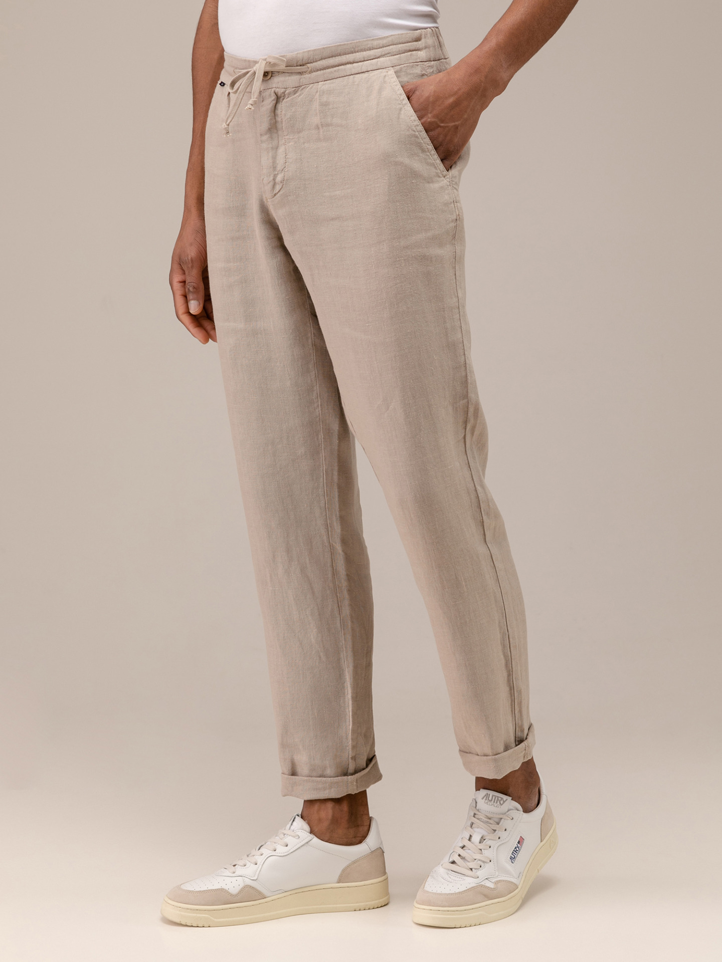 Detailansicht von Lässige Hose aus Leinen von 04651