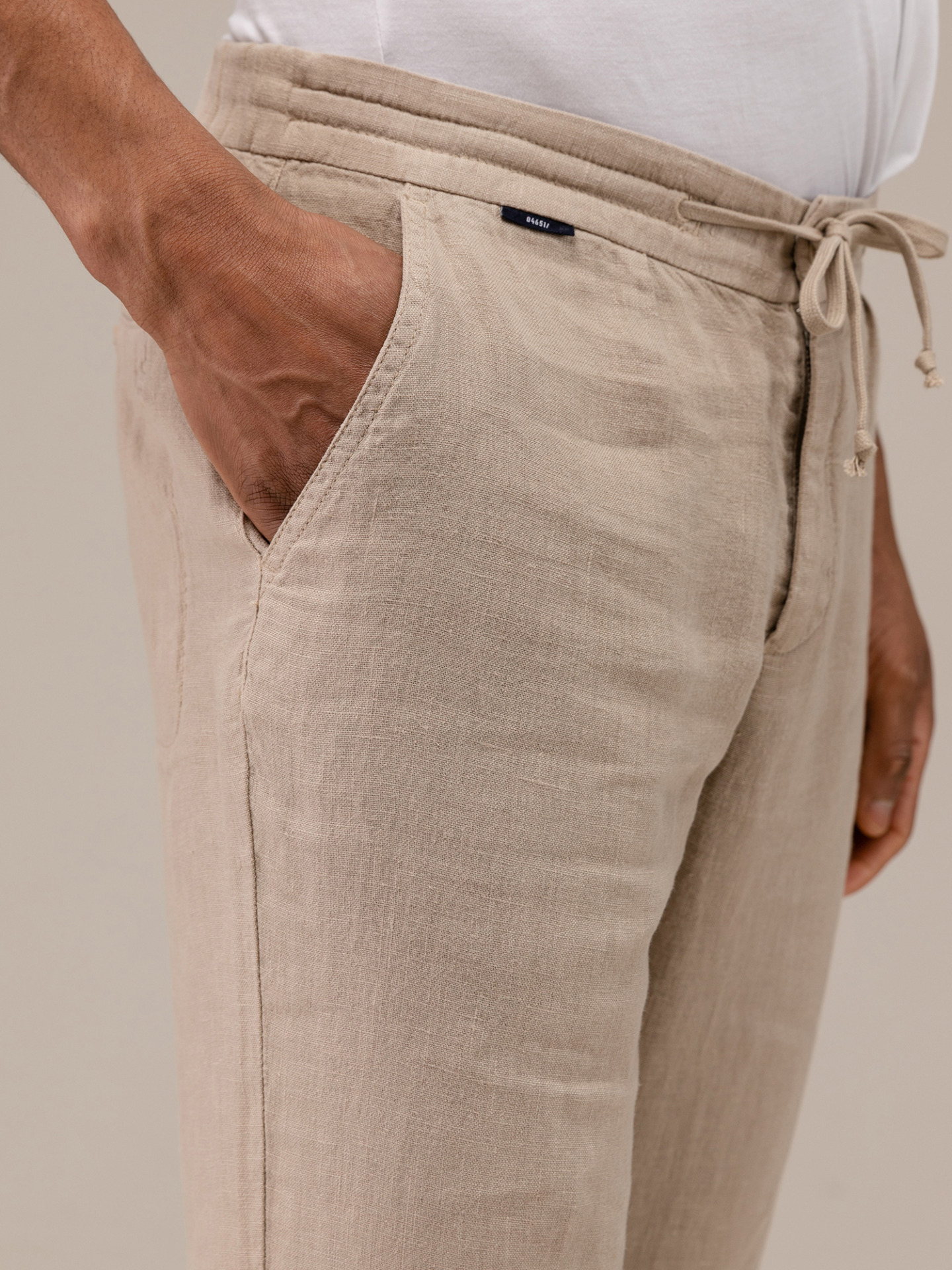 Detailansicht von Lässige Hose aus Leinen von 04651