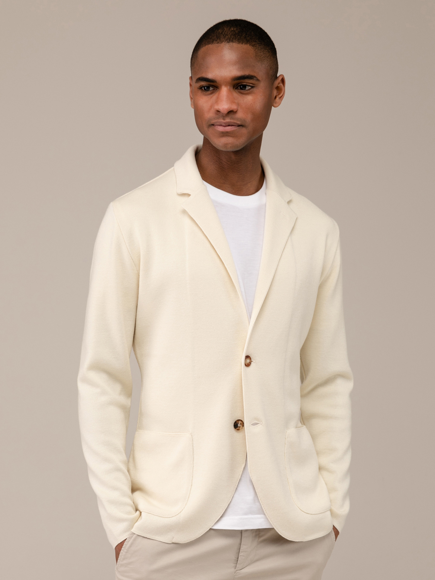 Detailansicht von Wollsakko von LARDINI