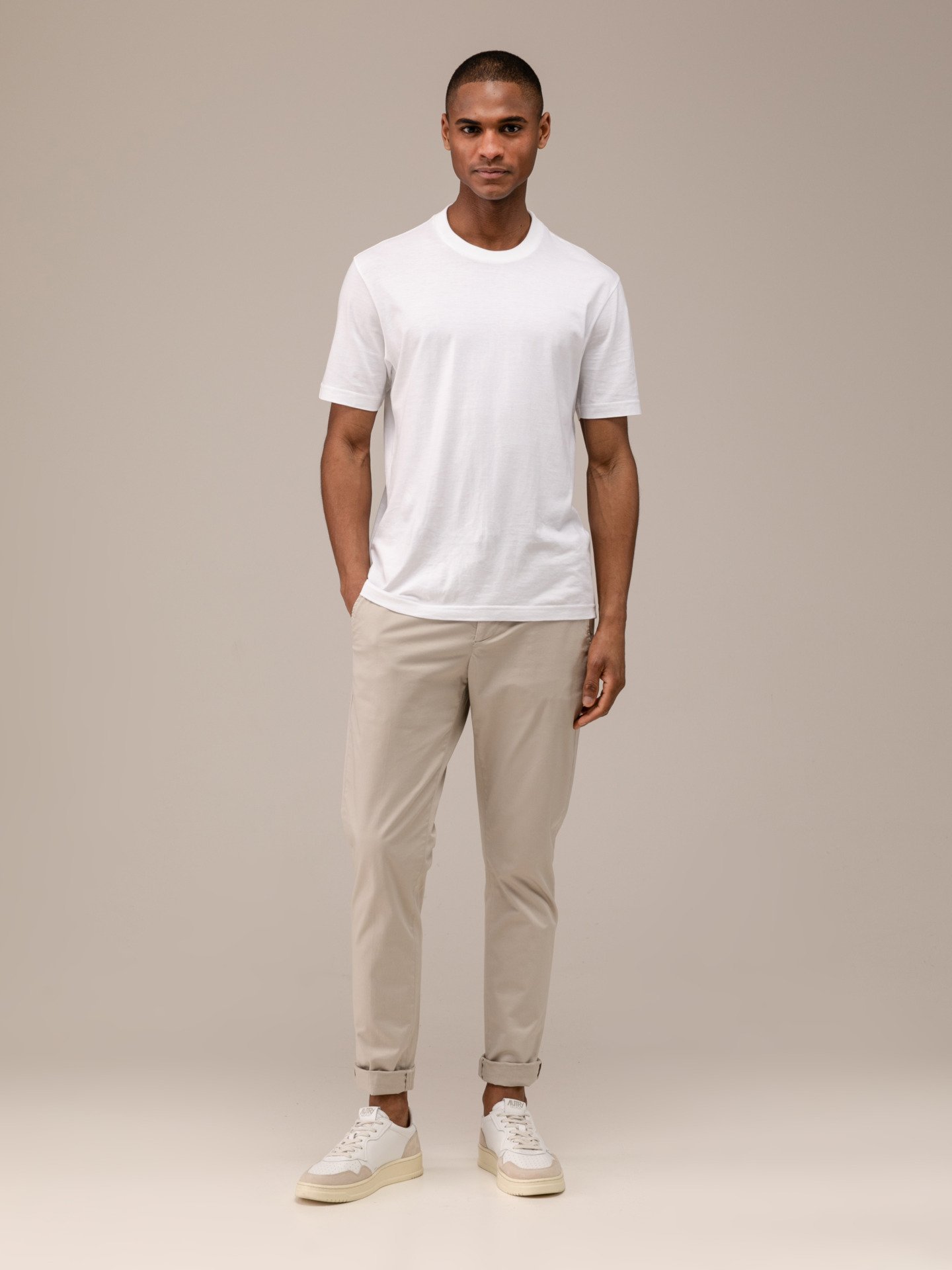 Detailansicht von Chinohose aus Baumwolle von DONDUP