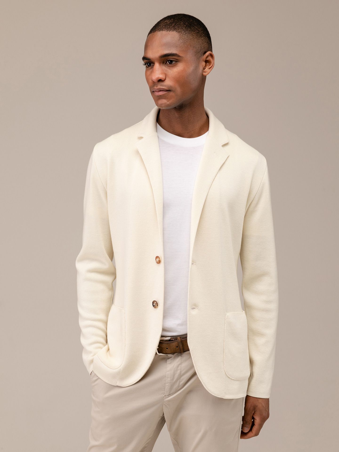 Detailansicht von Wollsakko von LARDINI